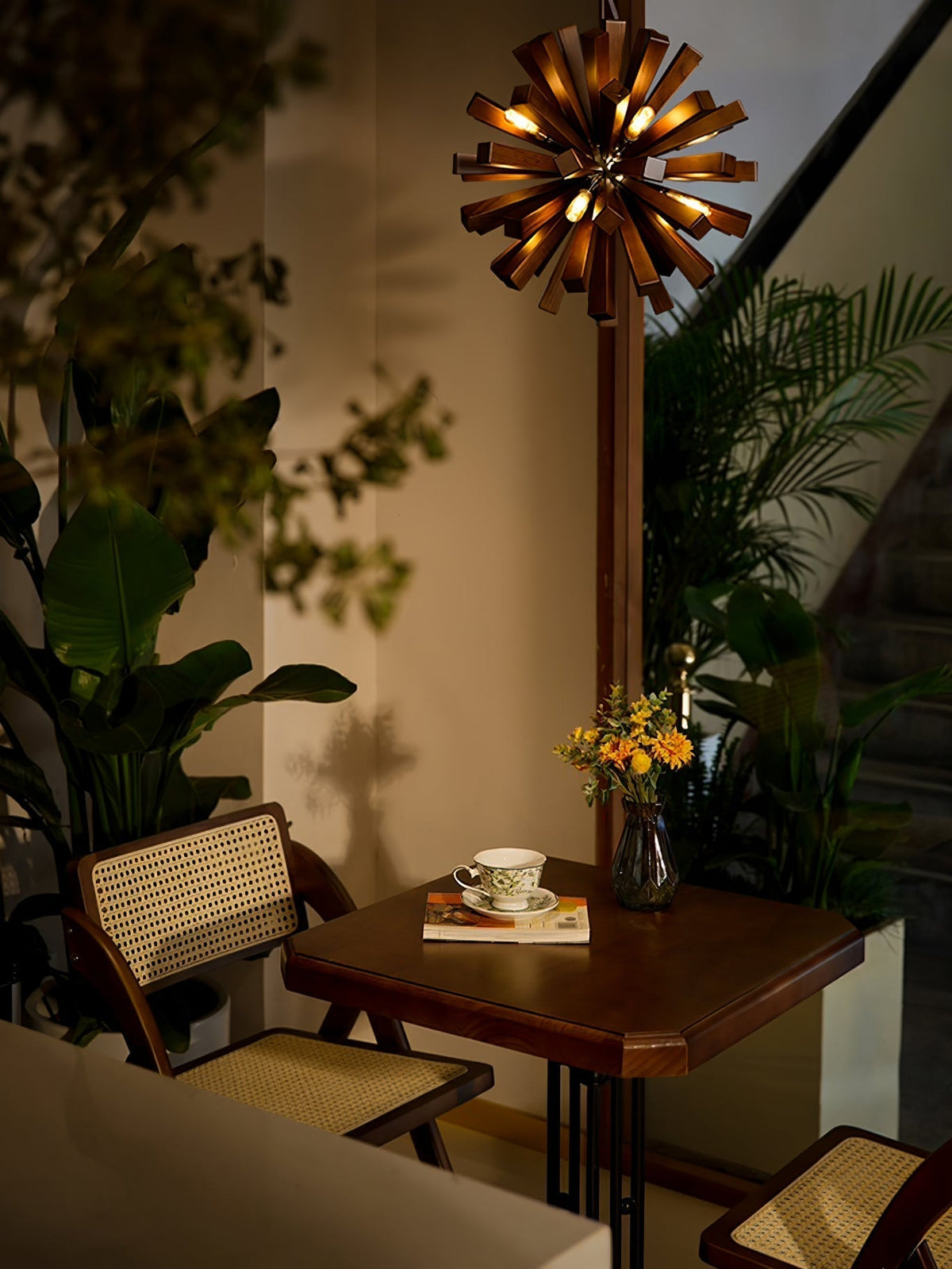 Elvarelle lampadario Premium Nordic Art Burst in legno