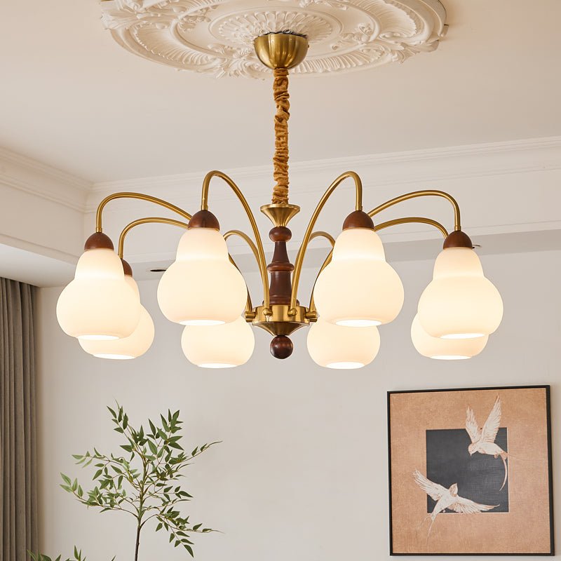 Novelle lampadario Eleganza vintage in legno