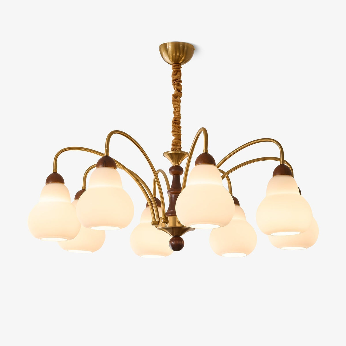 Novelle lampadario Eleganza vintage in legno
