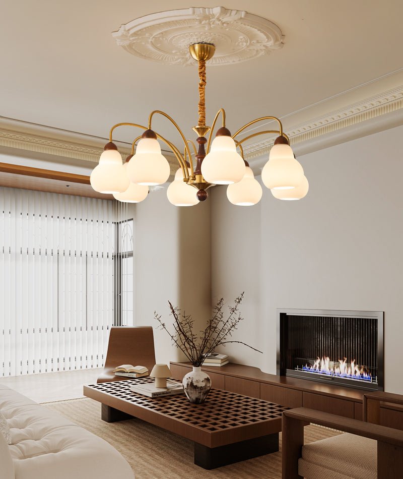 Novelle lampadario Eleganza vintage in legno