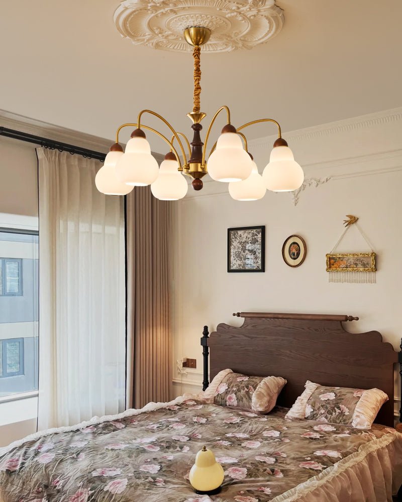 Novelle lampadario Eleganza vintage in legno