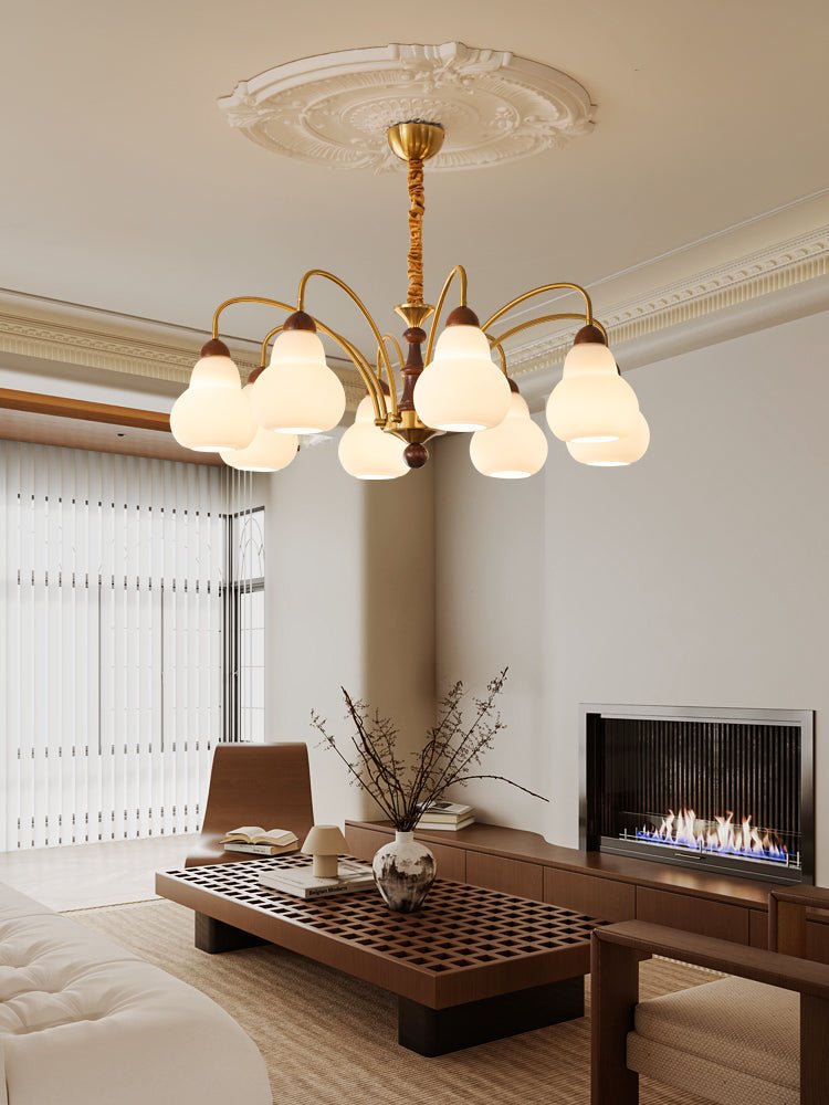 Novelle lampadario Eleganza vintage in legno