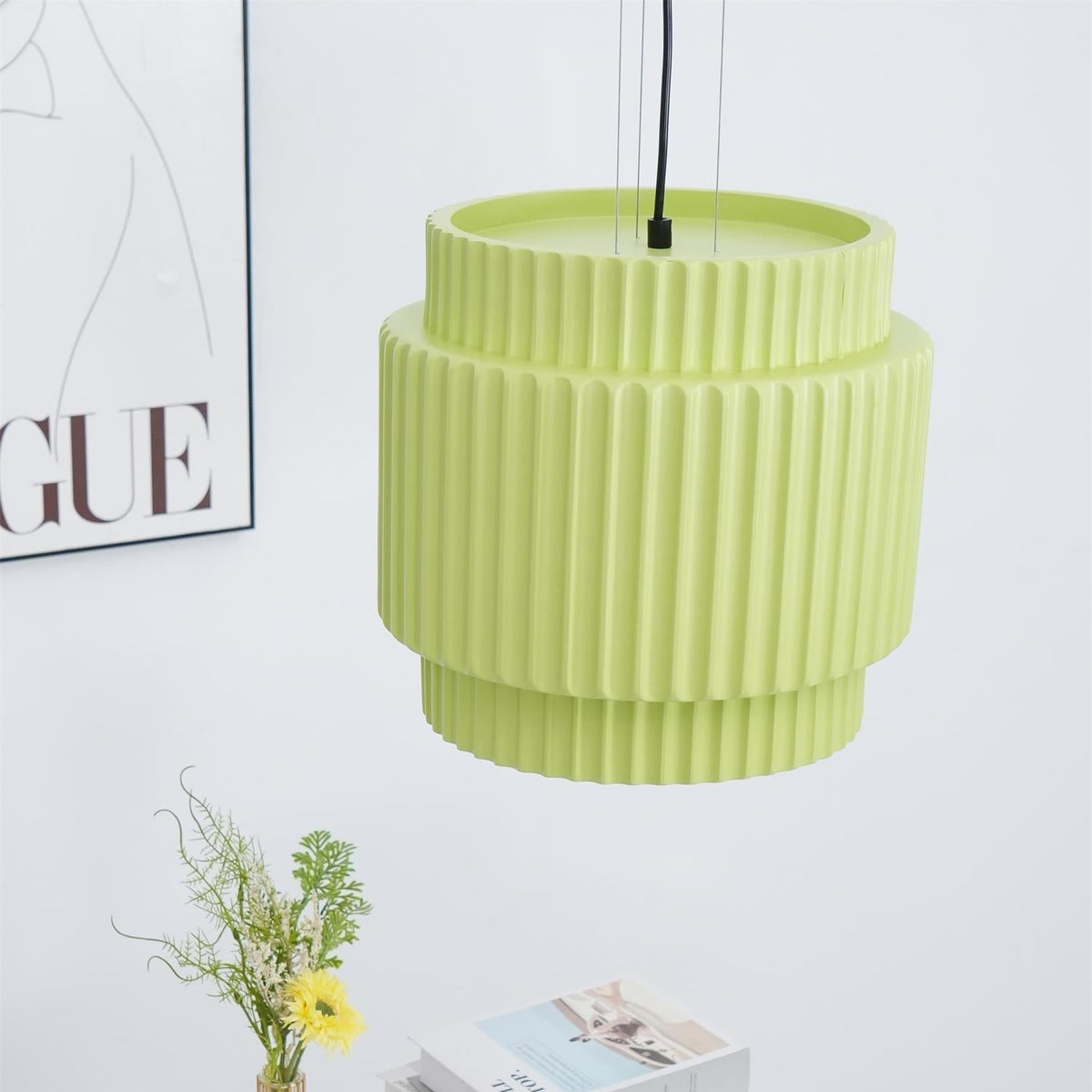 Terioriella lampada a sospensione Ribbed