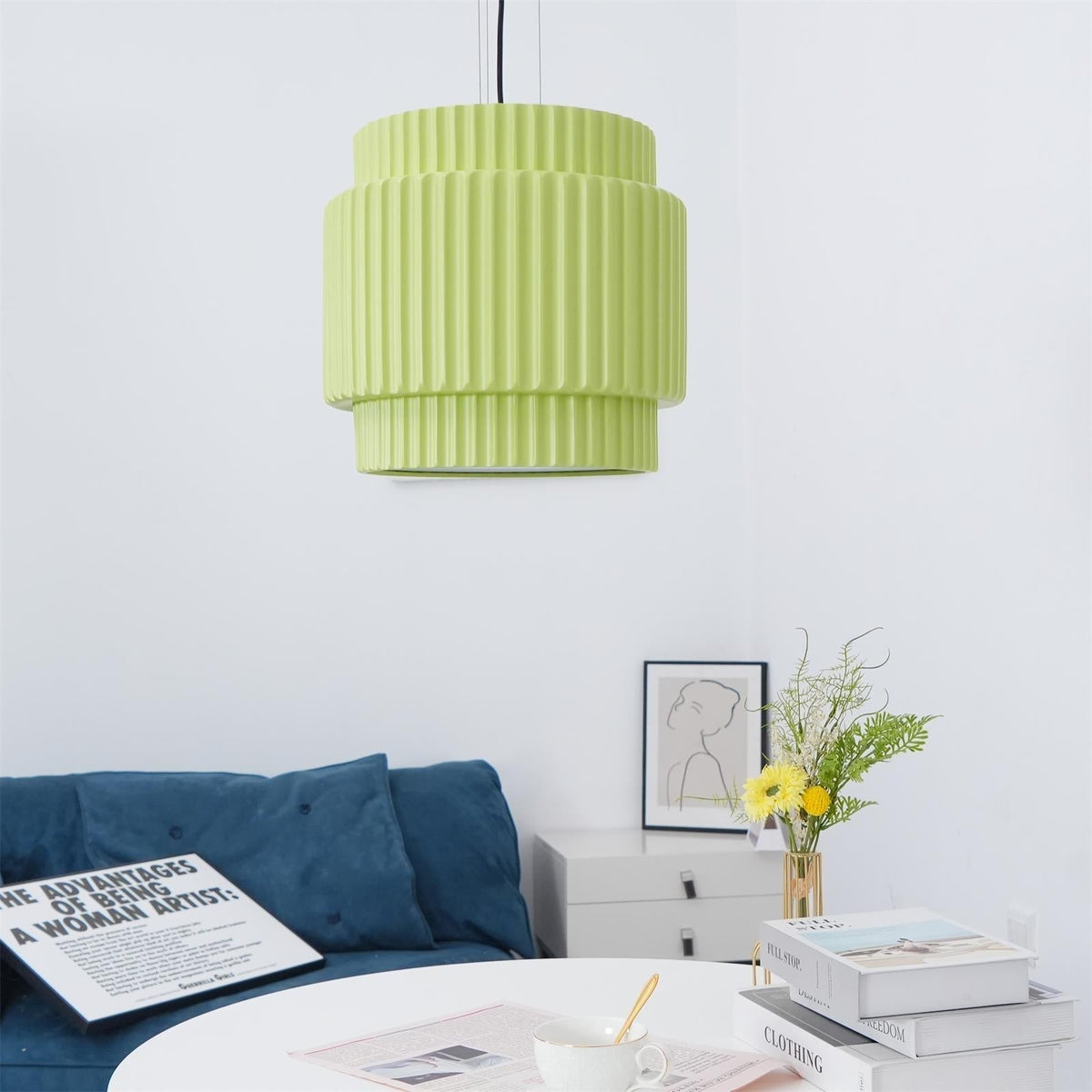 Terioriella lampada a sospensione Ribbed