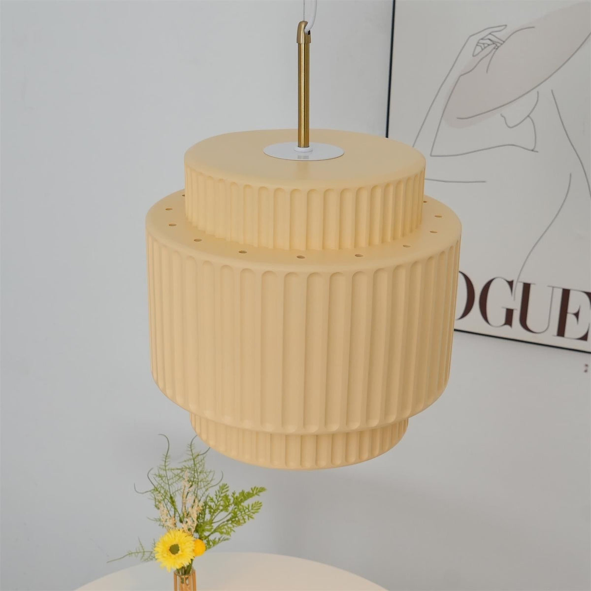 Terioriella lampada a sospensione Ribbed