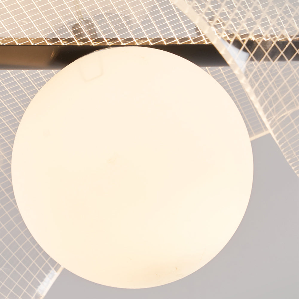 Arisha Minimalismo LED Lampade a Sospensione Acrilico Metallo Soggiorno