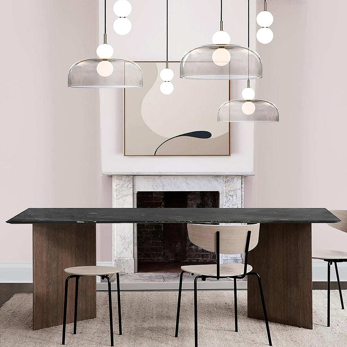 Celelia lampada a sospensione moderna minimalista in vetro