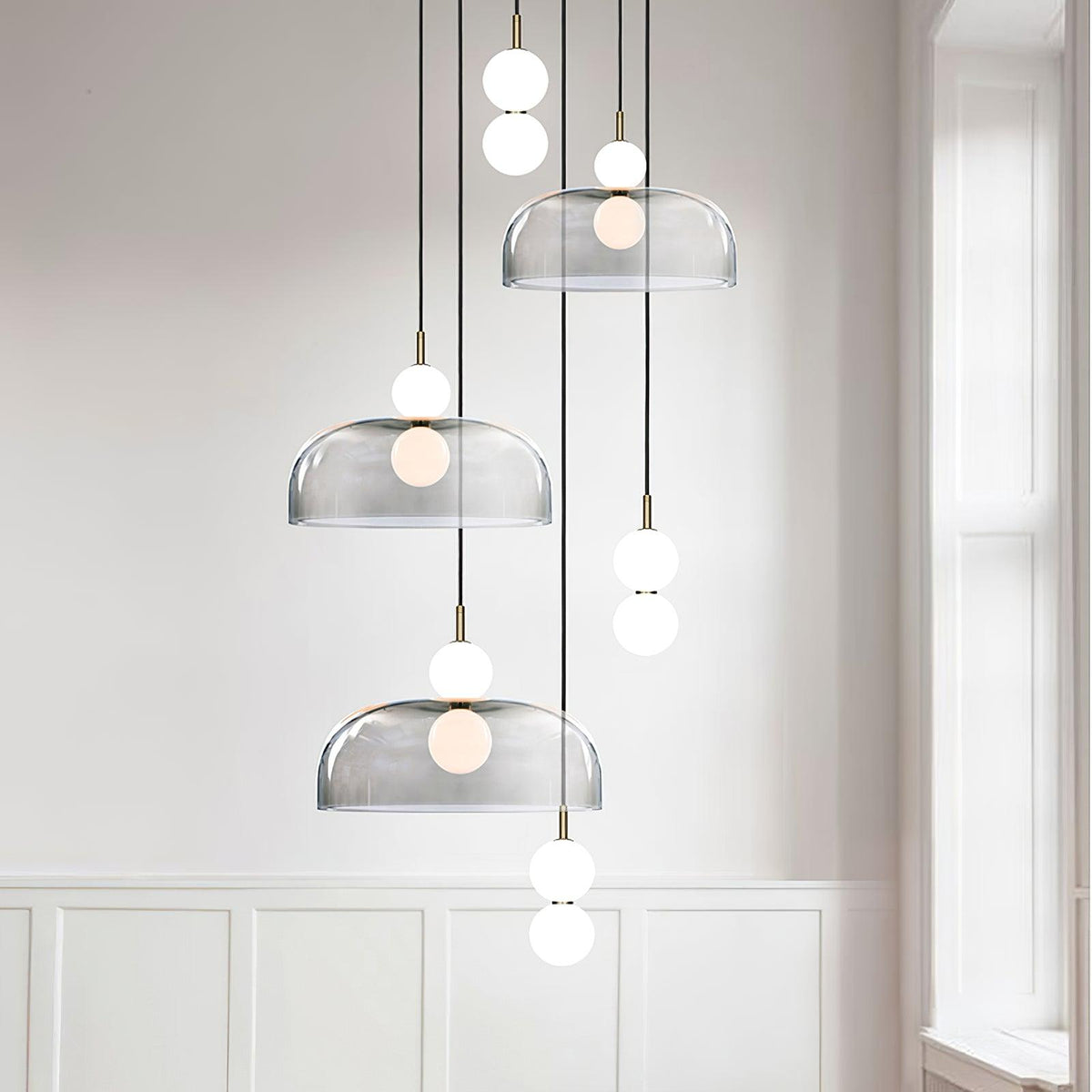 Celelia lampada a sospensione moderna minimalista in vetro