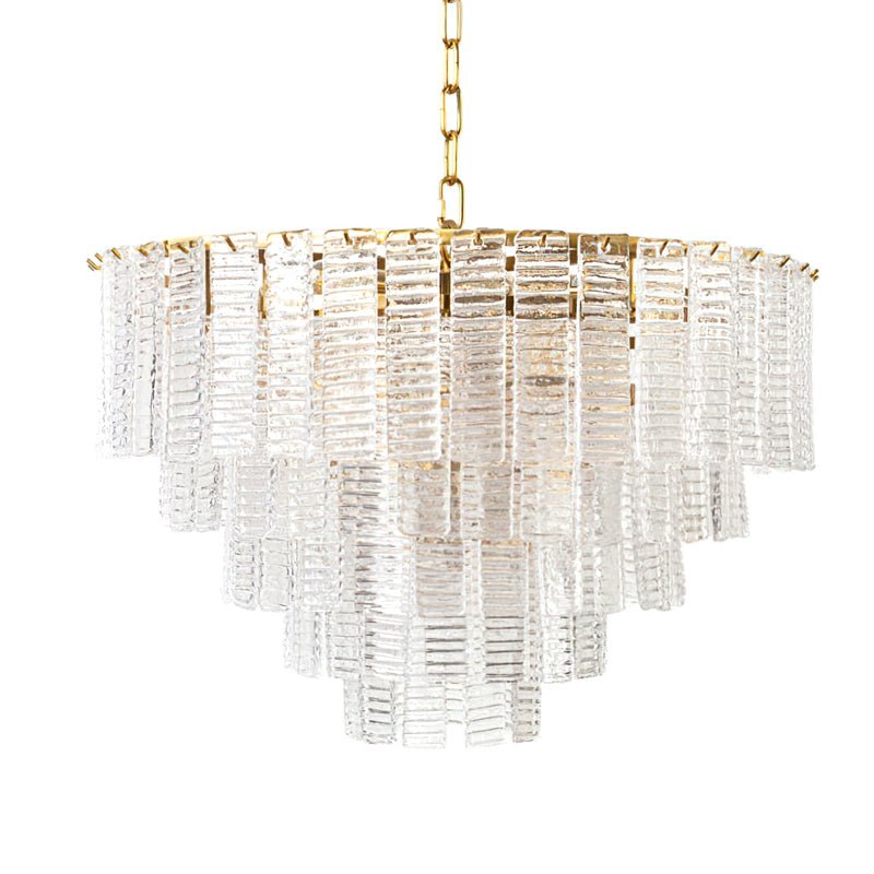 Lioririan lampadario vetro Murano Rosa Stratificato vintage lusso