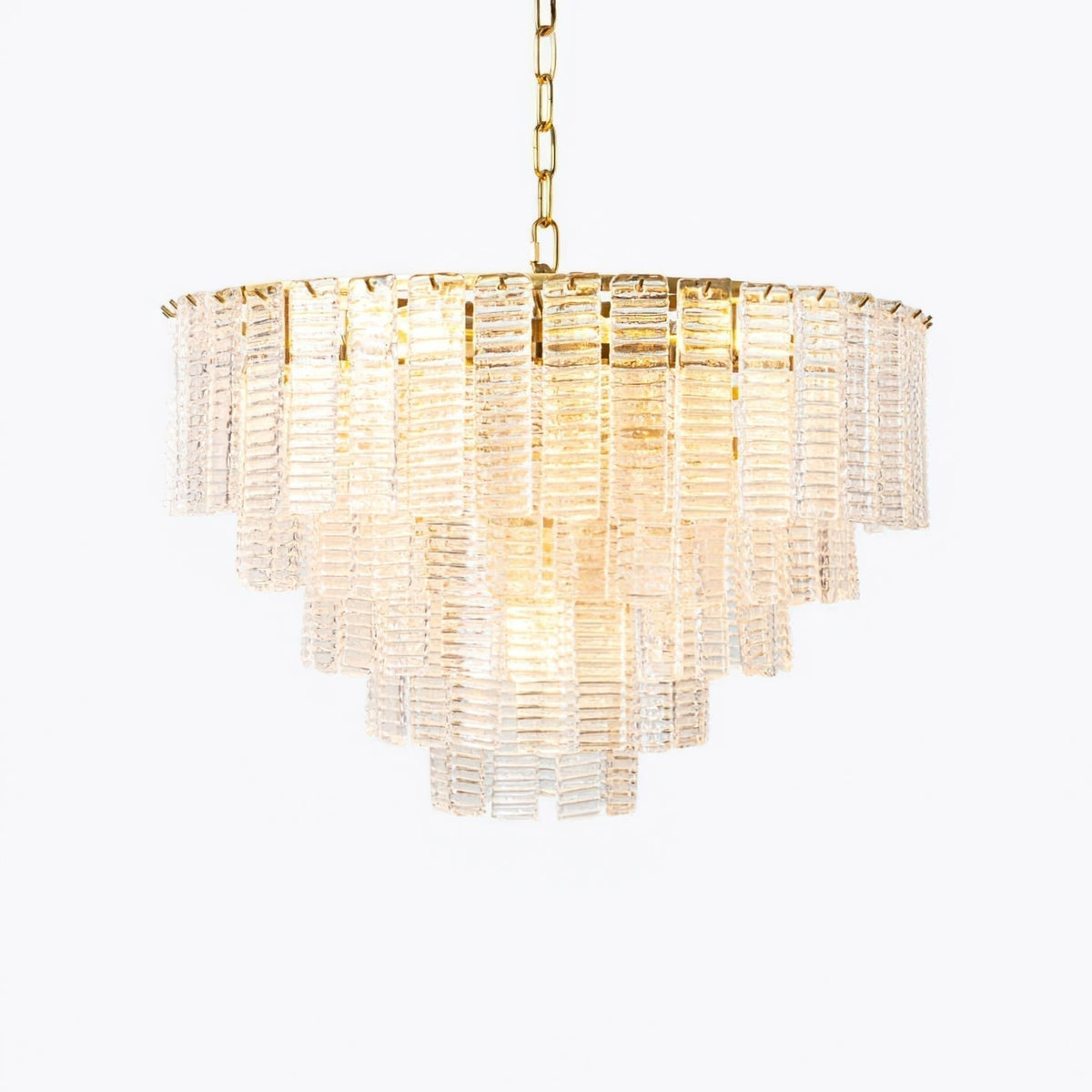 Lioririan lampadario vetro Murano Rosa Stratificato vintage lusso