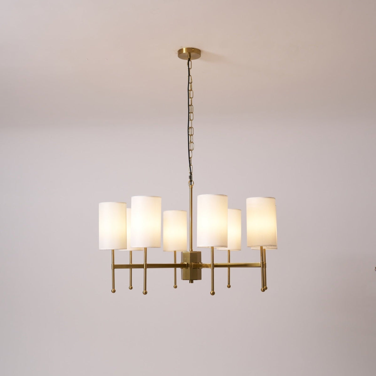 Ulcarisra lampadario in ottone e tessuto vintage Tradizionale