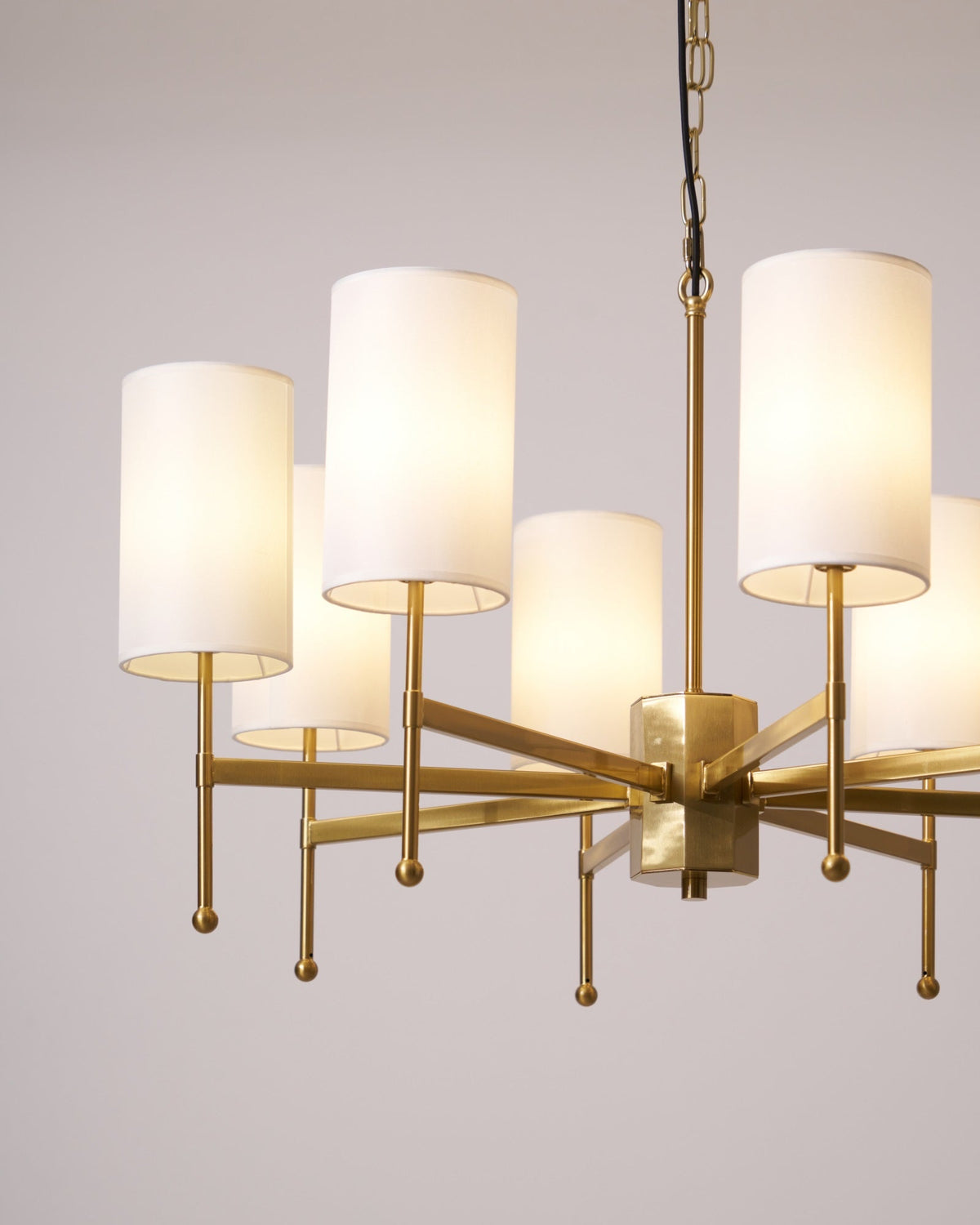 Ulcarisra lampadario in ottone e tessuto vintage Tradizionale