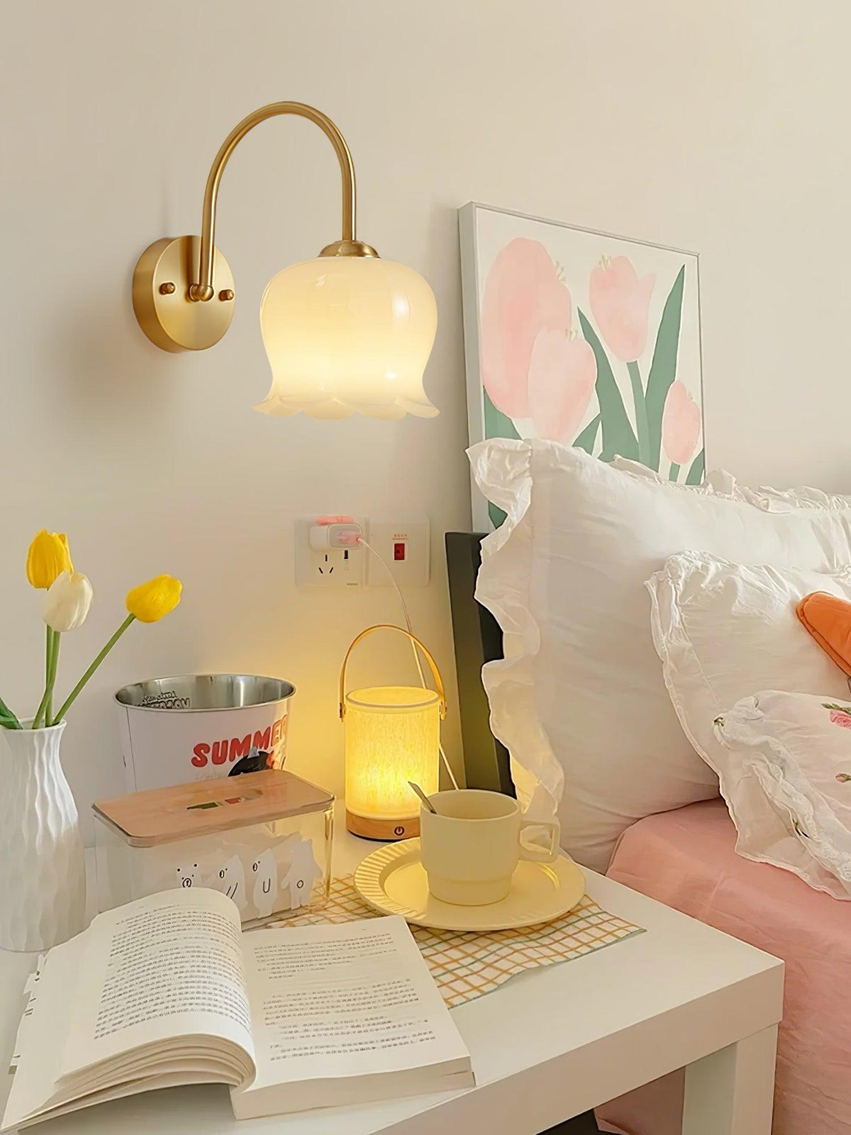 Avcarora lampada da parete in ottone e vetro Art Nordico Premium