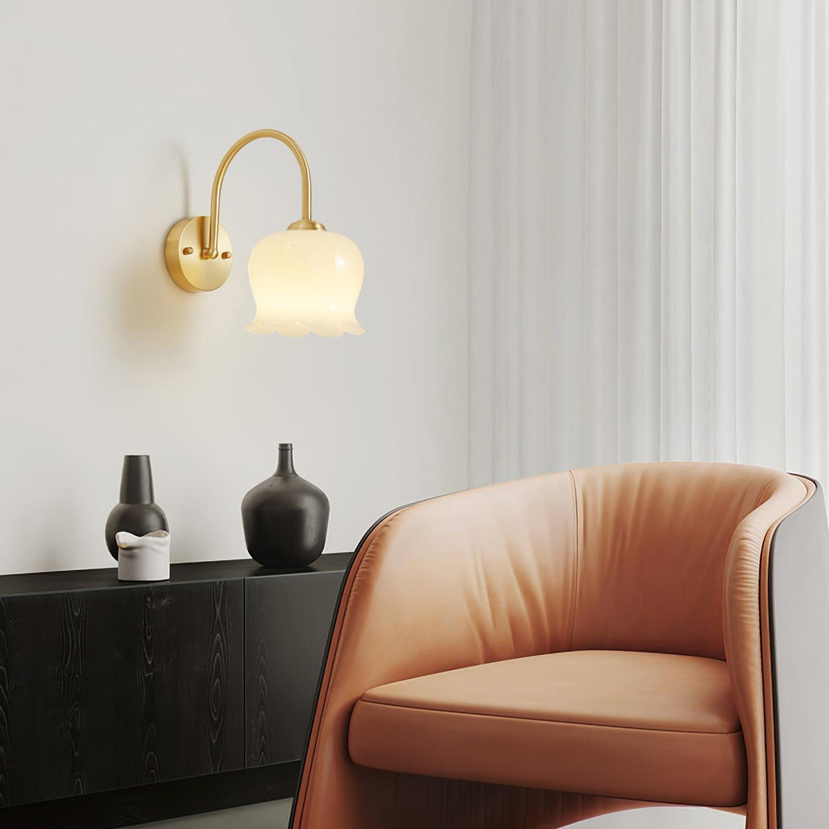 Avcarora lampada da parete in ottone e vetro Art Nordico Premium