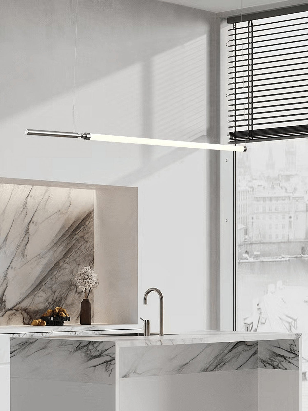 Ollaeos lampada a sospensione in vetro moderno minimalista