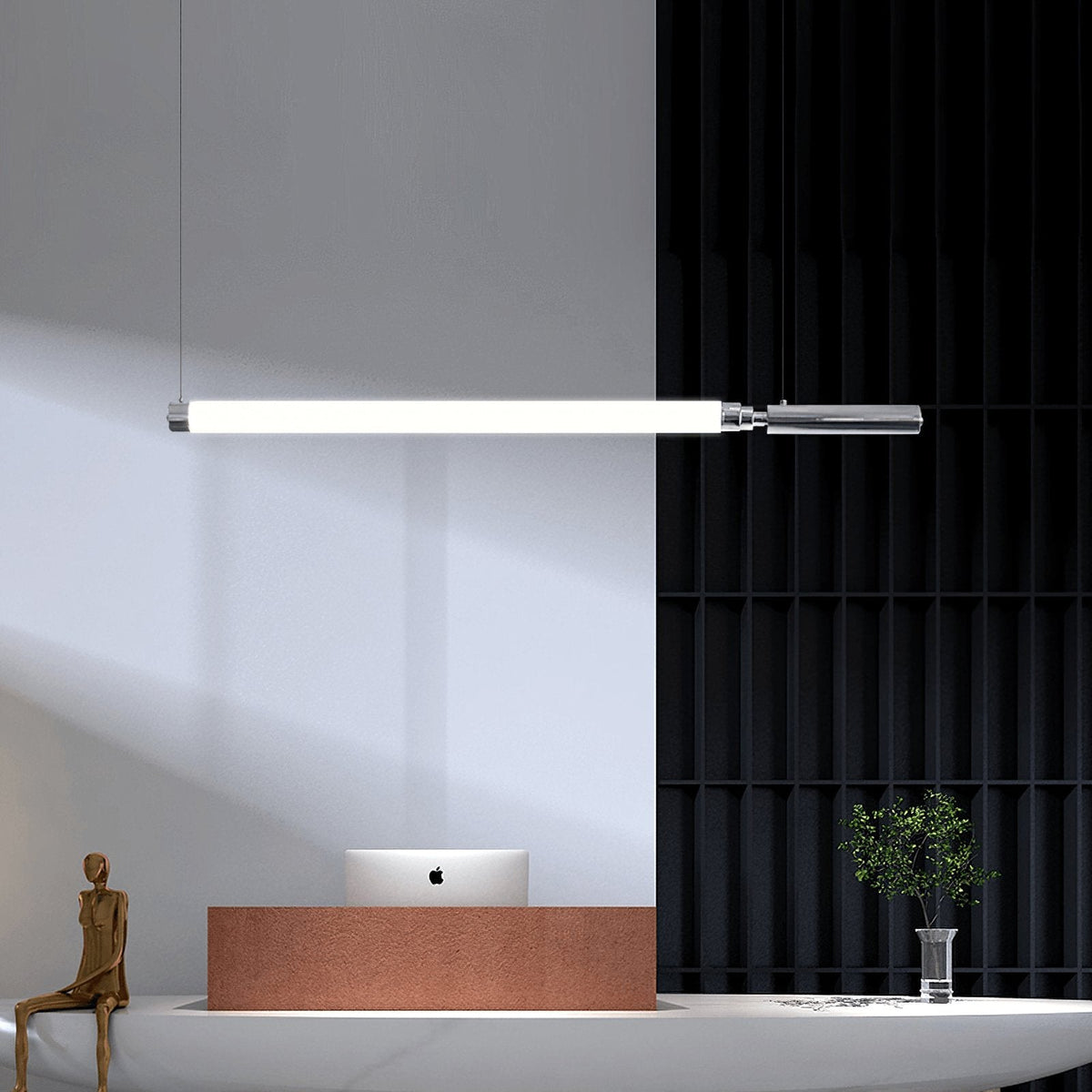 Ollaeos lampada a sospensione in vetro moderno minimalista