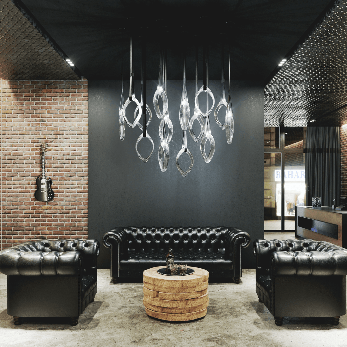 Ivvyne lampadario in vetro moderno