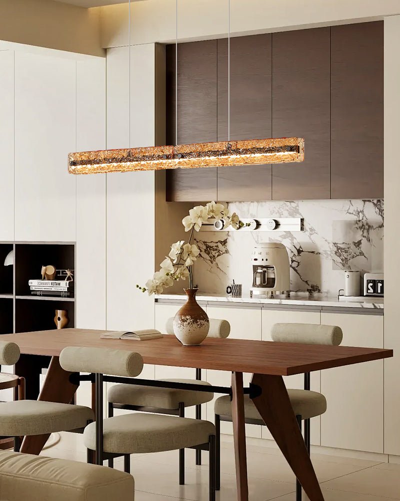 Avnorira lampada a sospensione lineare minimalista moderna in vetro