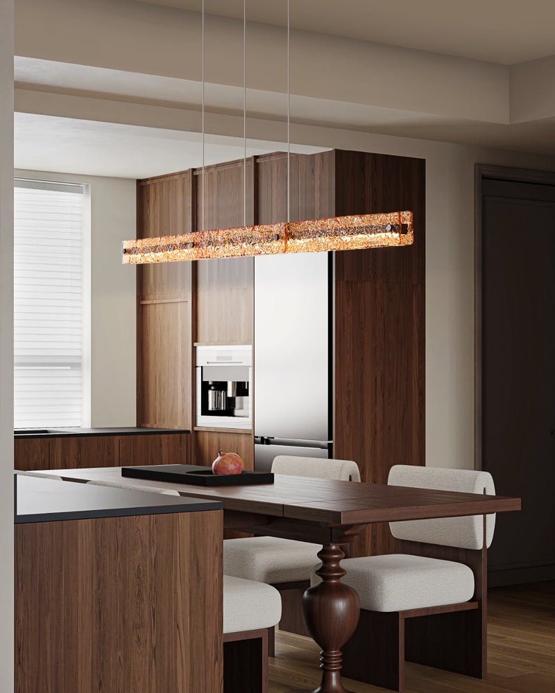 Avnorira lampada a sospensione lineare minimalista moderna in vetro