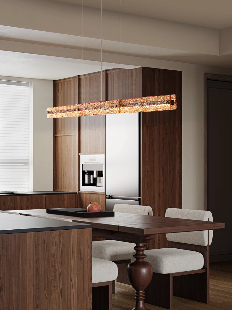 Avnorira lampada a sospensione lineare minimalista moderna in vetro