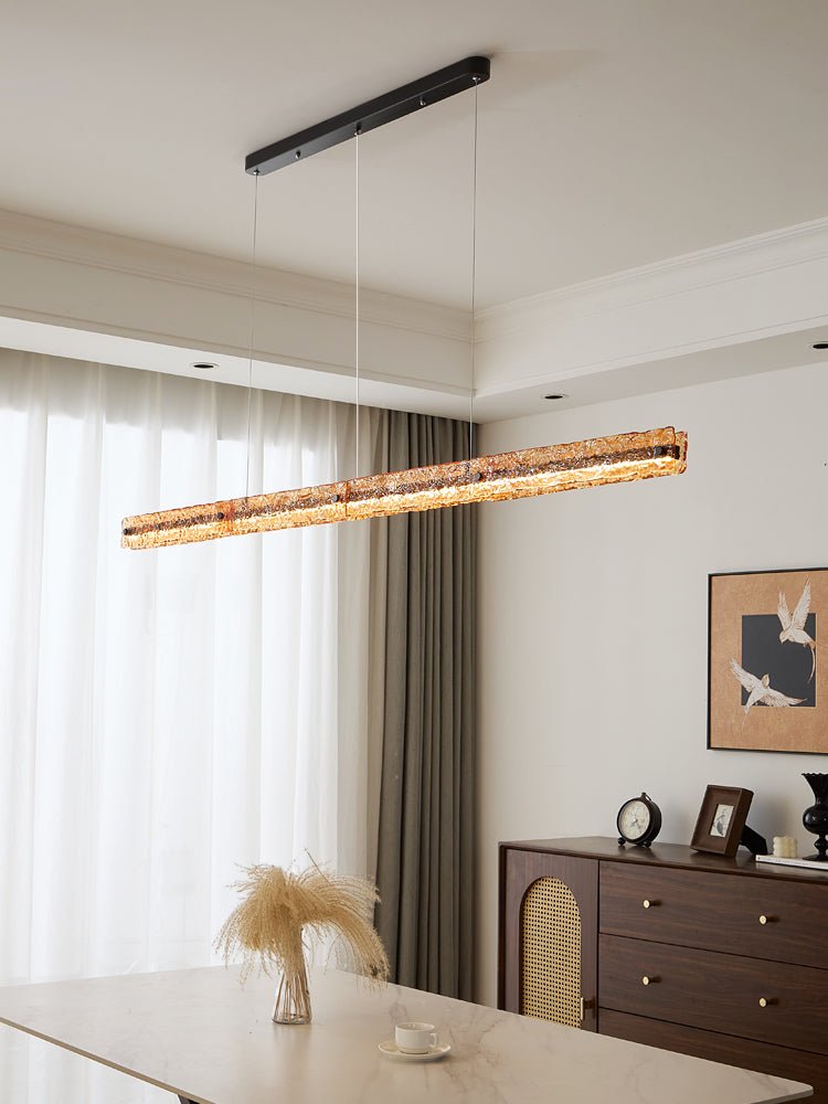 Avnorira lampada a sospensione lineare minimalista moderna in vetro