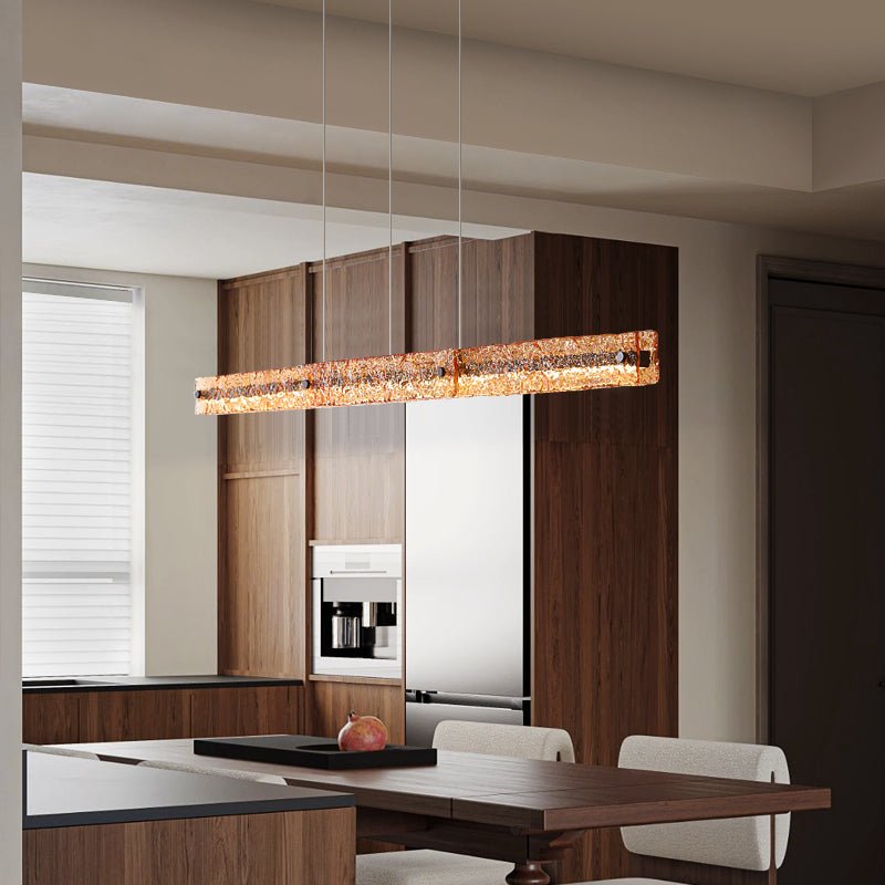 Avnorira lampada a sospensione lineare minimalista moderna in vetro