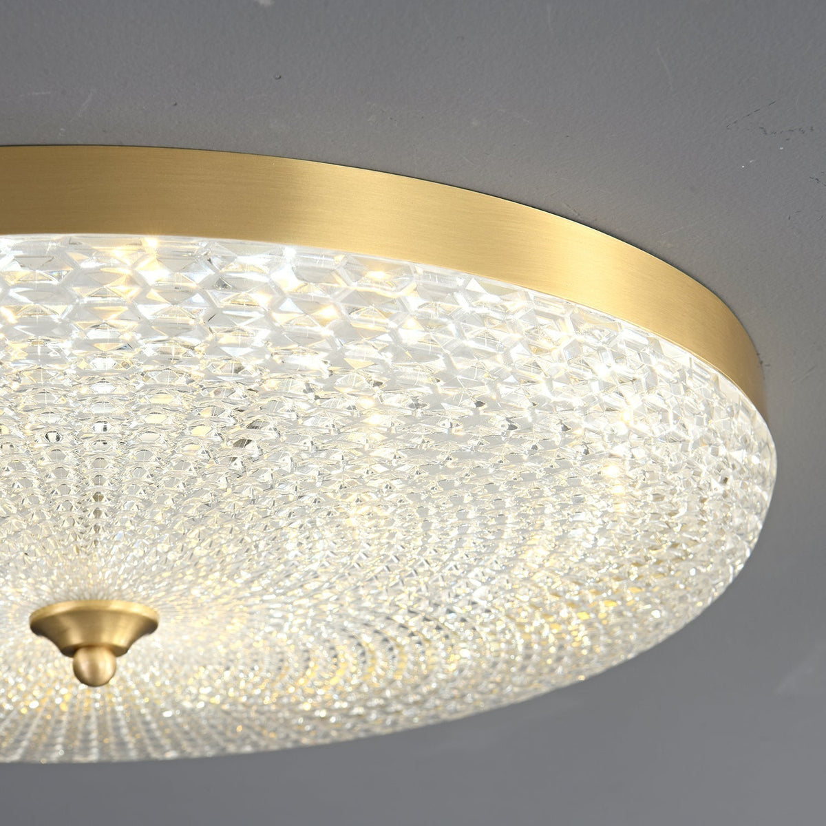 Orlena lampada da soffitto moderna minimalista in ottone e acrilico