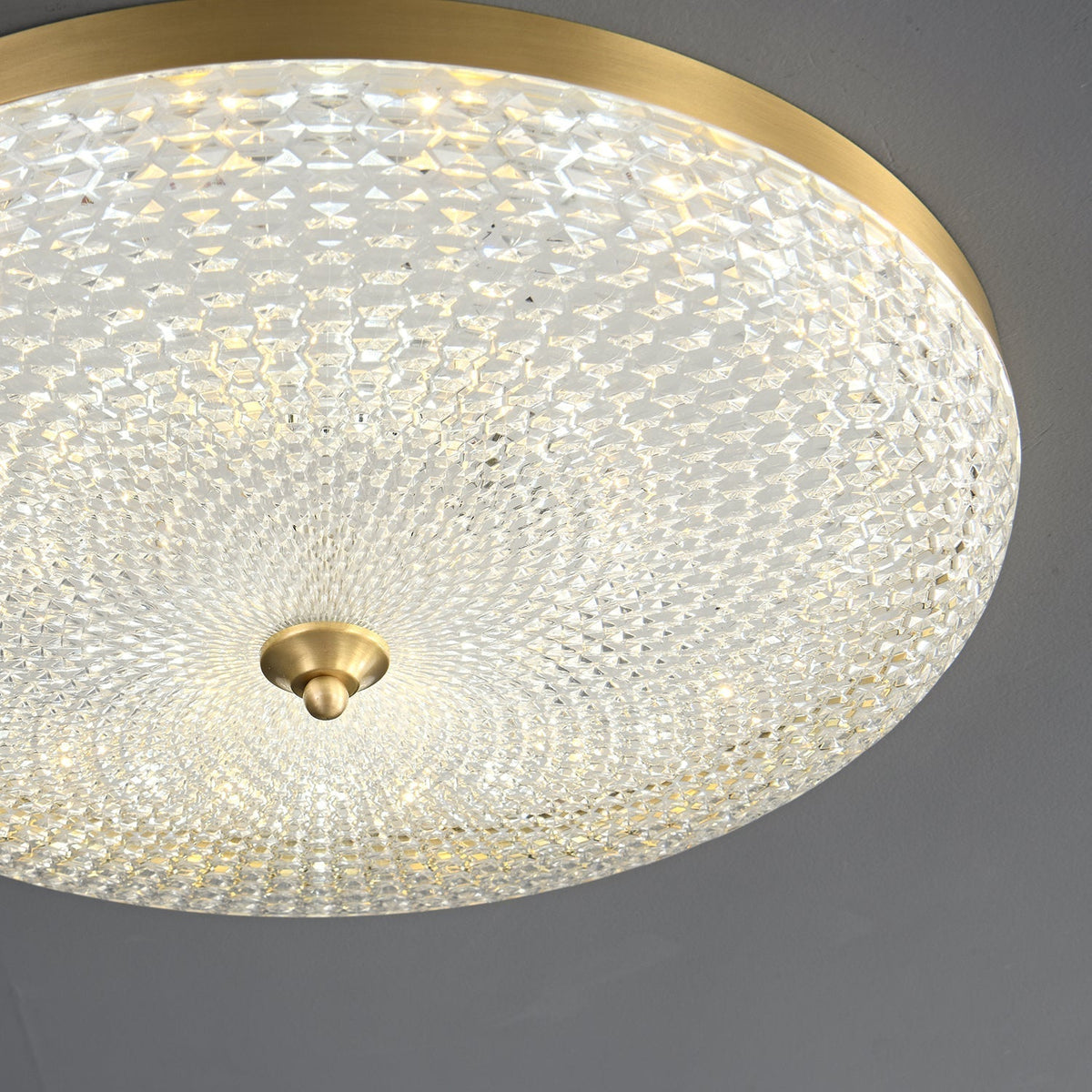 Orlena lampada da soffitto moderna minimalista in ottone e acrilico