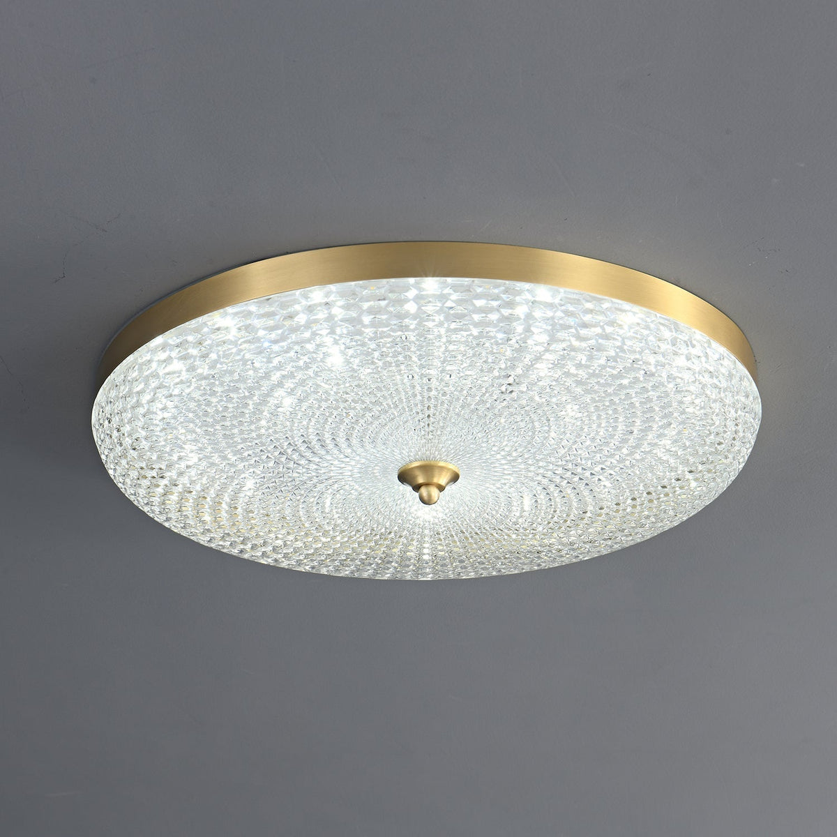 Orlena lampada da soffitto moderna minimalista in ottone e acrilico