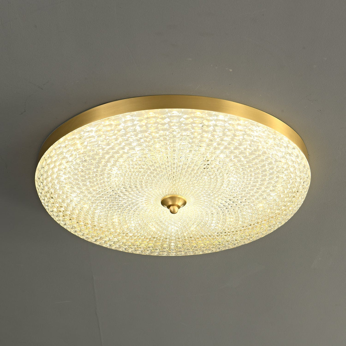 Orlena lampada da soffitto moderna minimalista in ottone e acrilico