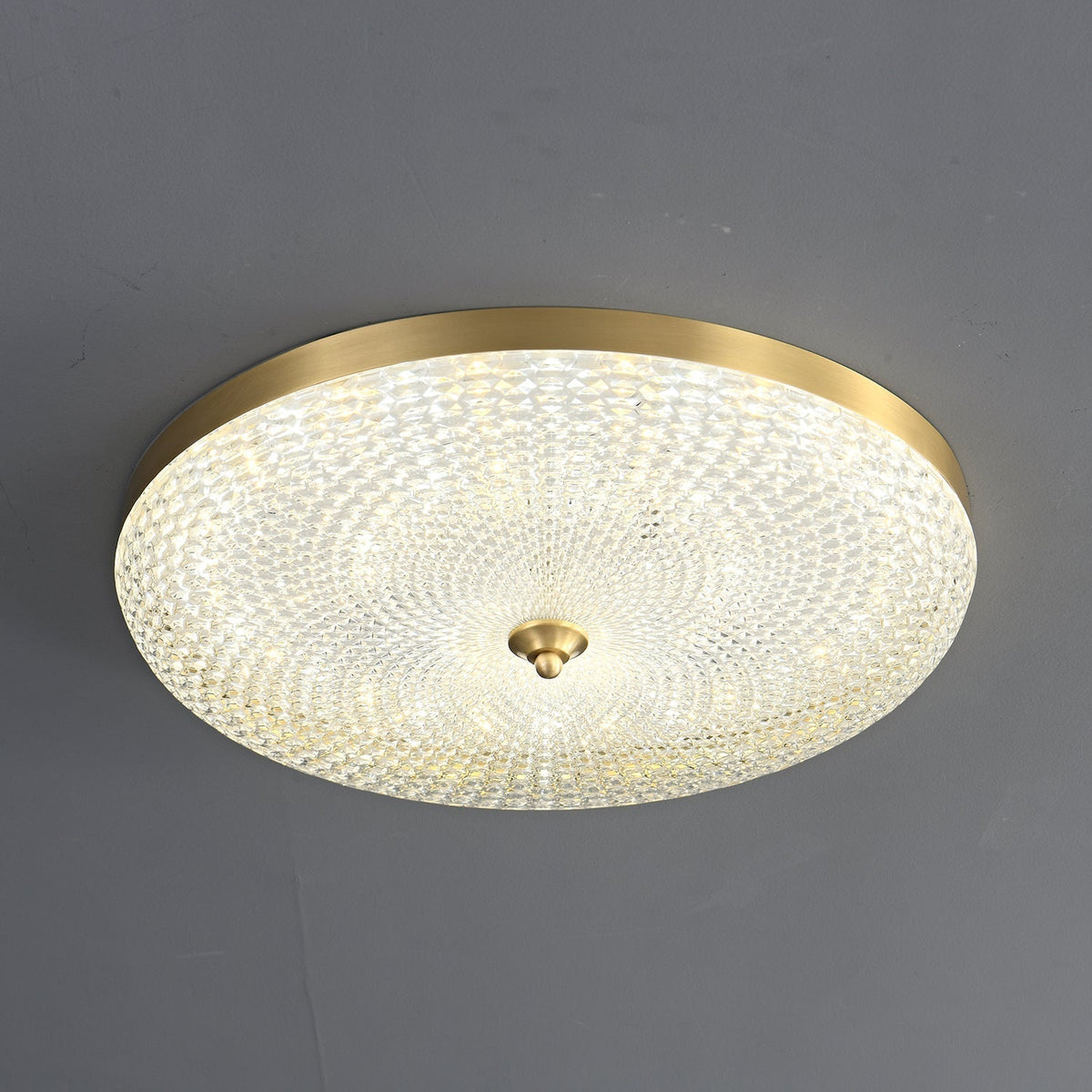 Orlena lampada da soffitto moderna minimalista in ottone e acrilico