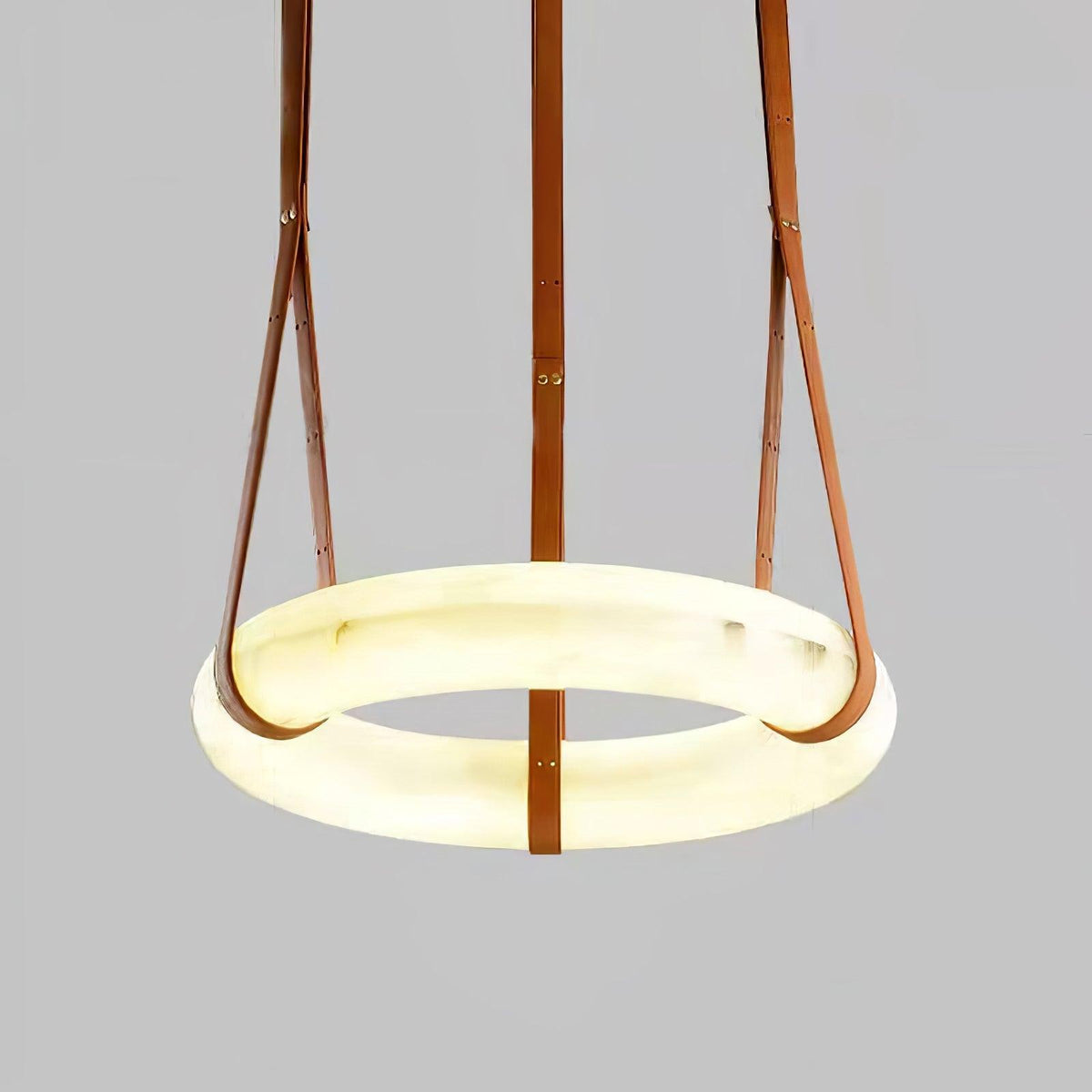 Lixor lampadario alabastro Cinghia in Pelle Versione a