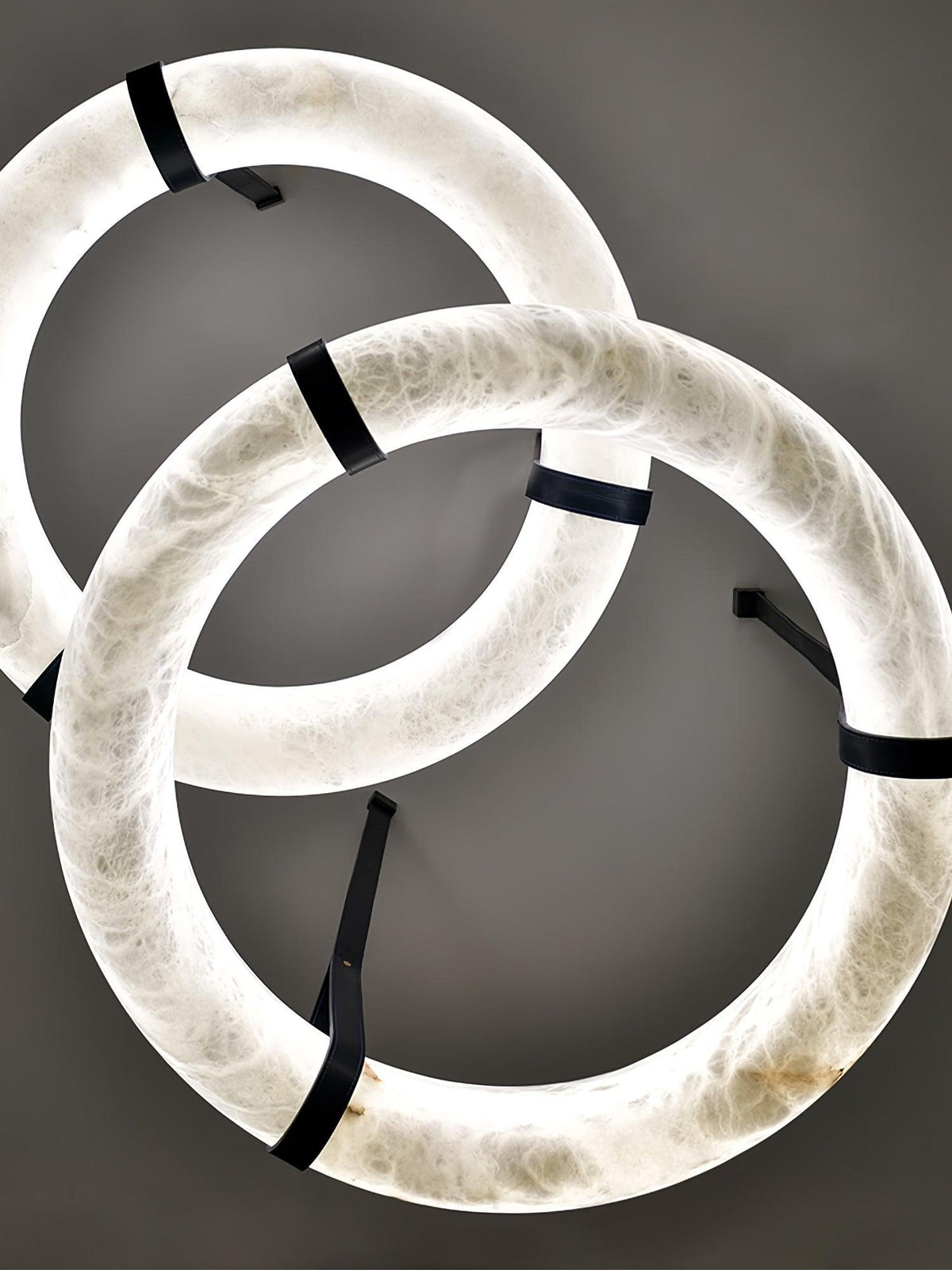 Lixor lampadario alabastro Cinghia in Pelle Versione a