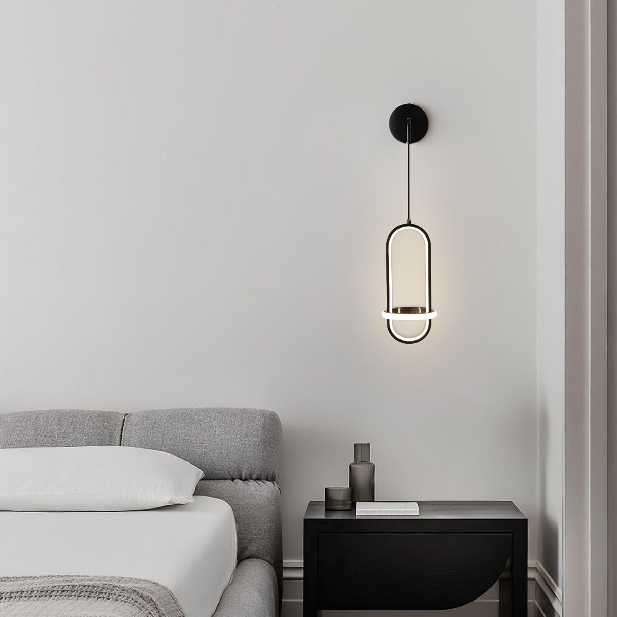 Vivianne lampada da parete moderna minimalista ovale in ottone