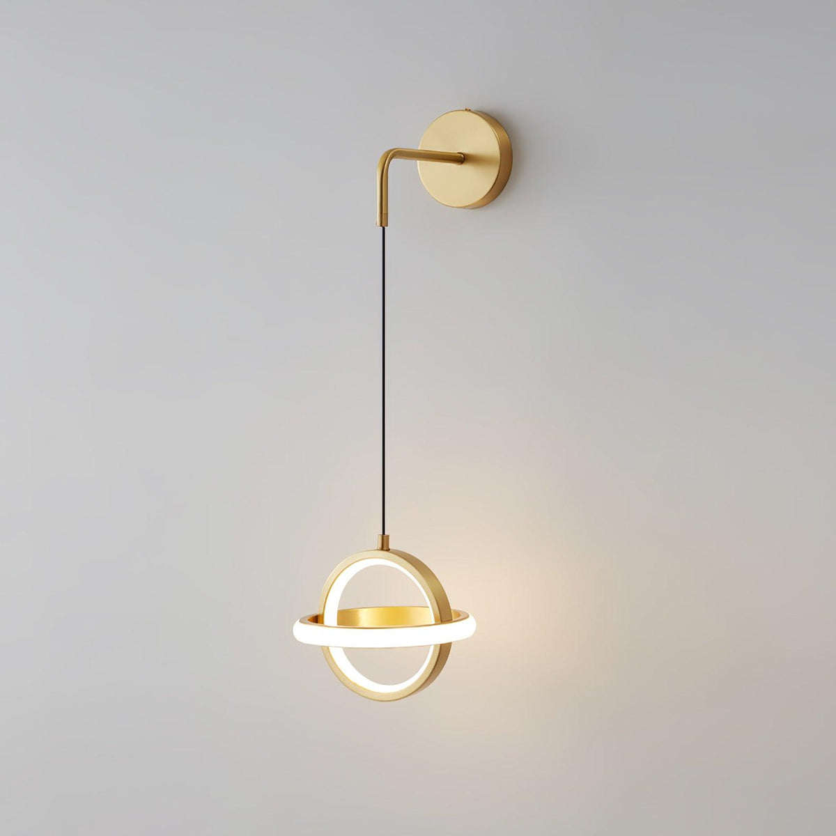 Vivianne lampada da parete moderna minimalista ovale in ottone