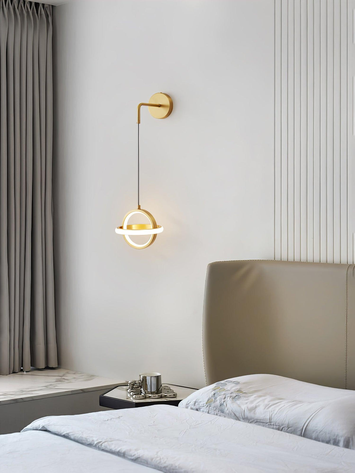 Vivianne lampada da parete moderna minimalista ovale in ottone