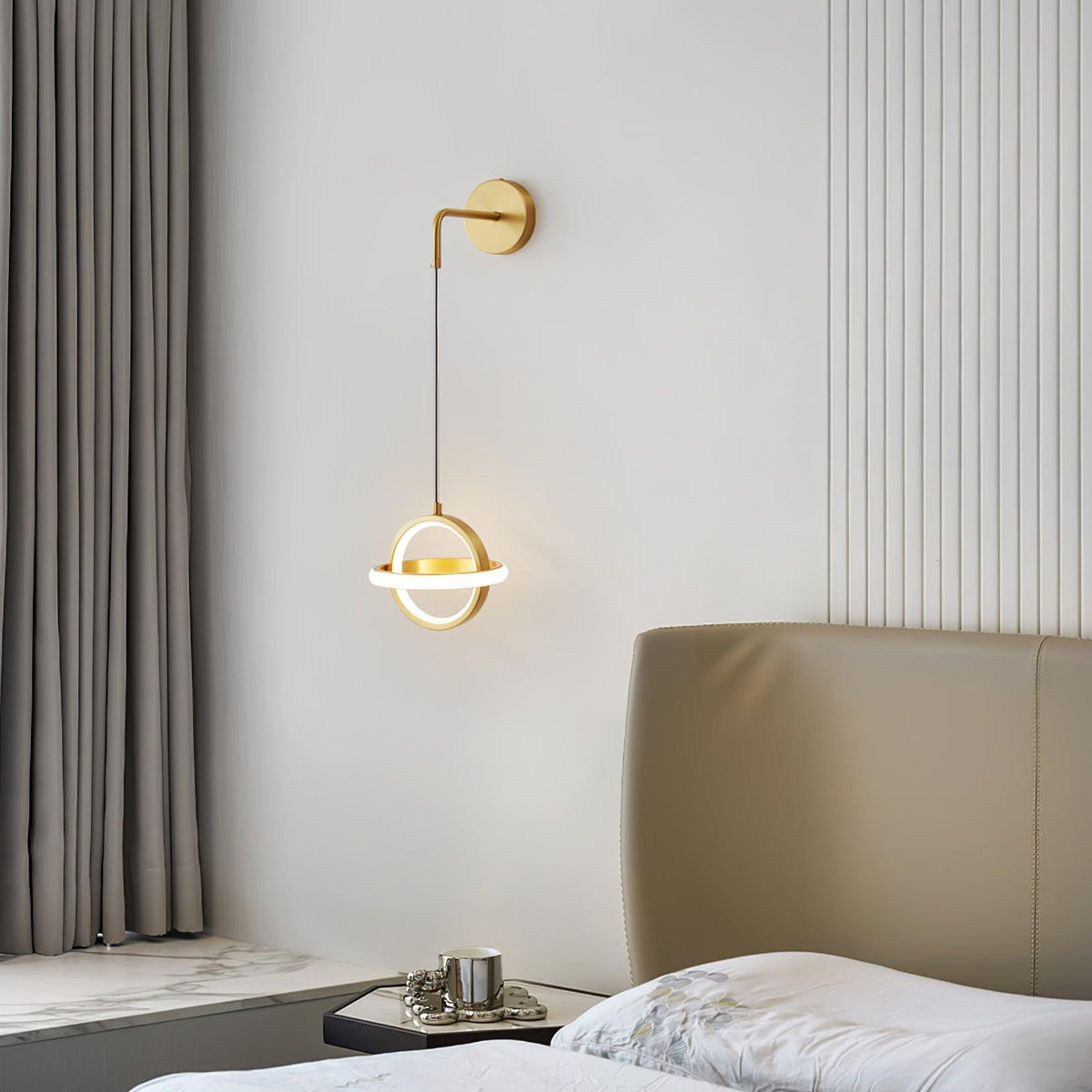 Vivianne lampada da parete moderna minimalista ovale in ottone