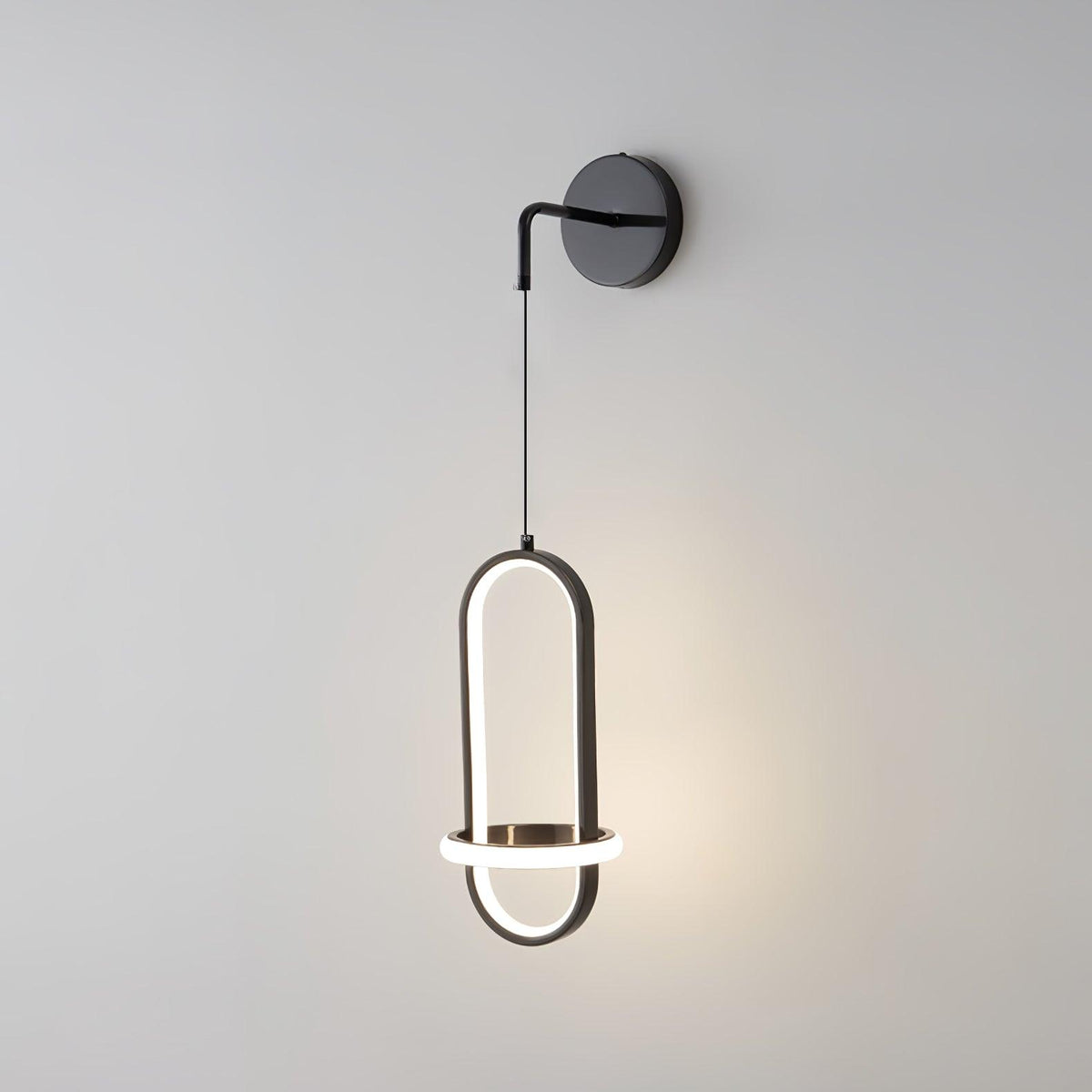 Vivianne lampada da parete moderna minimalista ovale in ottone