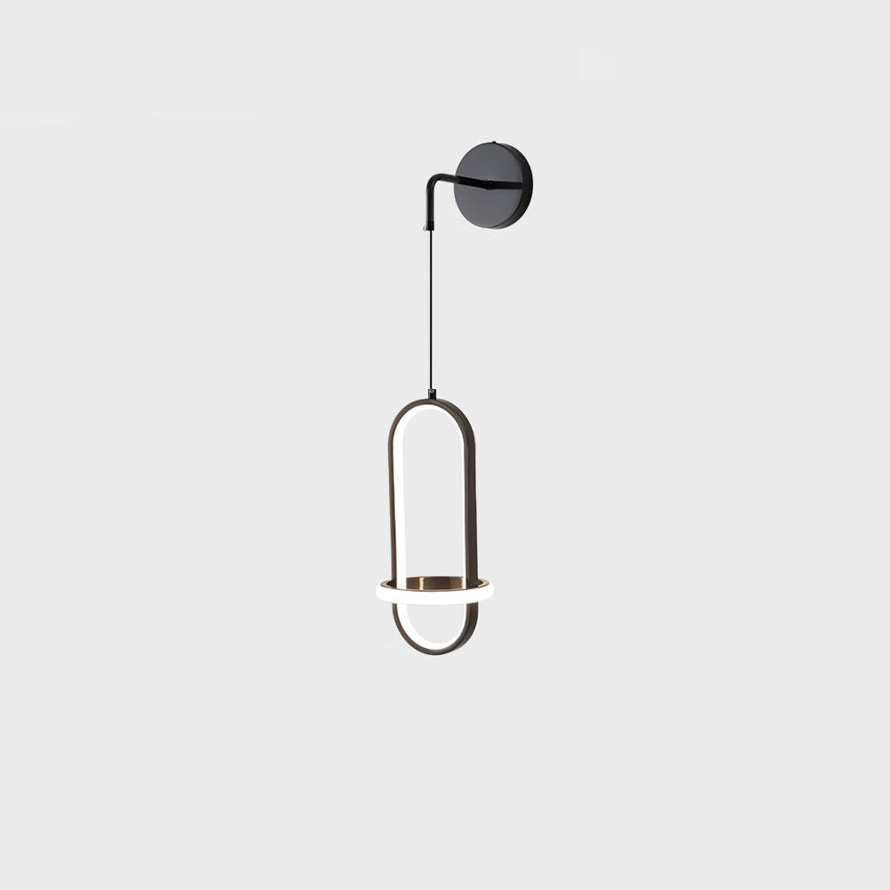 Vivianne lampada da parete moderna minimalista ovale in ottone