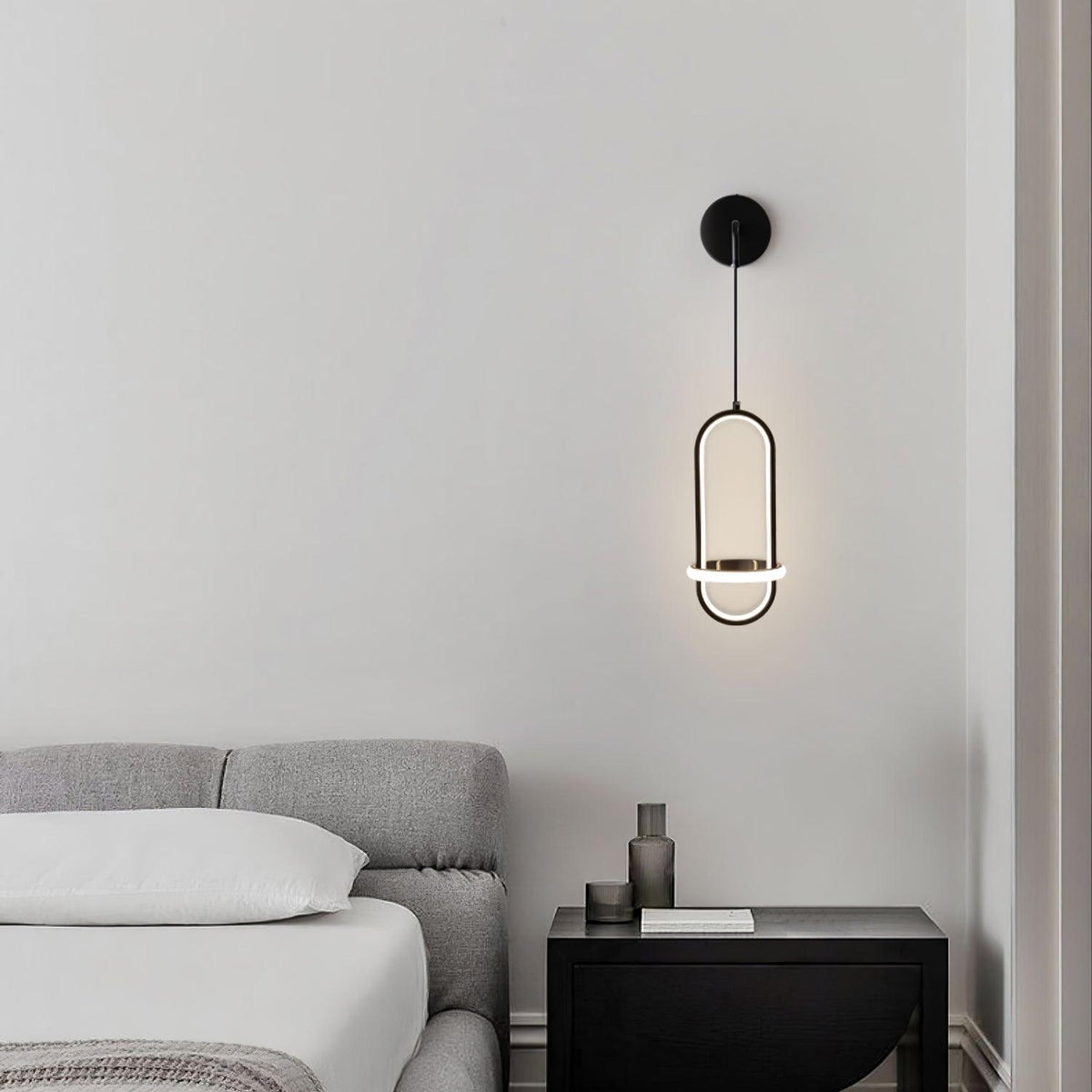 Vivianne lampada da parete moderna minimalista ovale in ottone