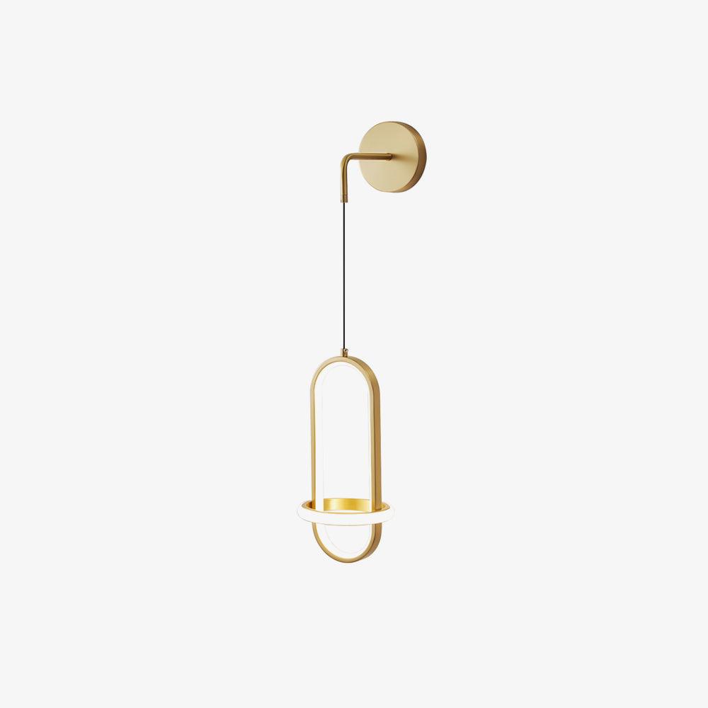 Vivianne lampada da parete moderna minimalista ovale in ottone