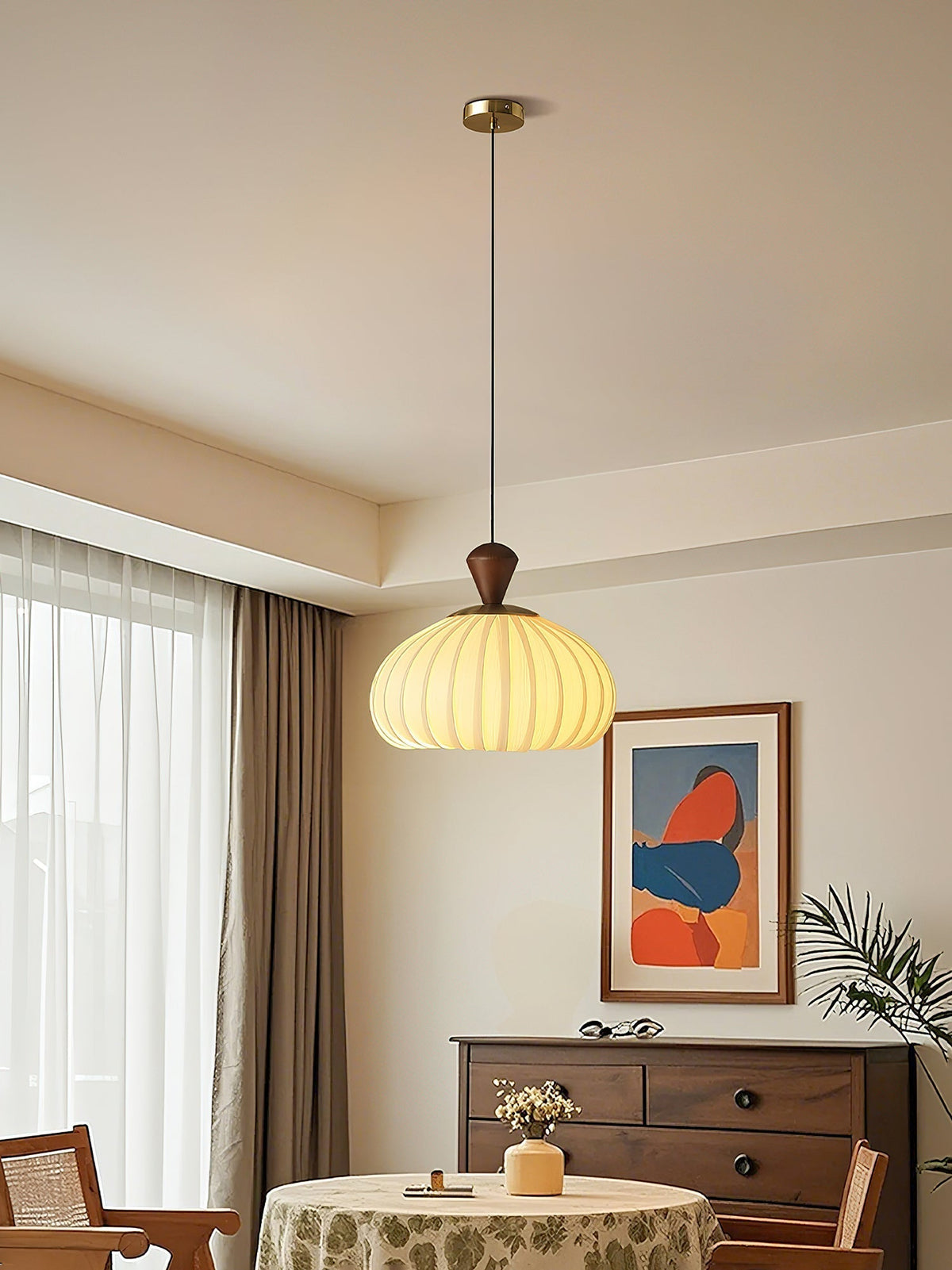 Evaryn lampada a sospensione Pleated