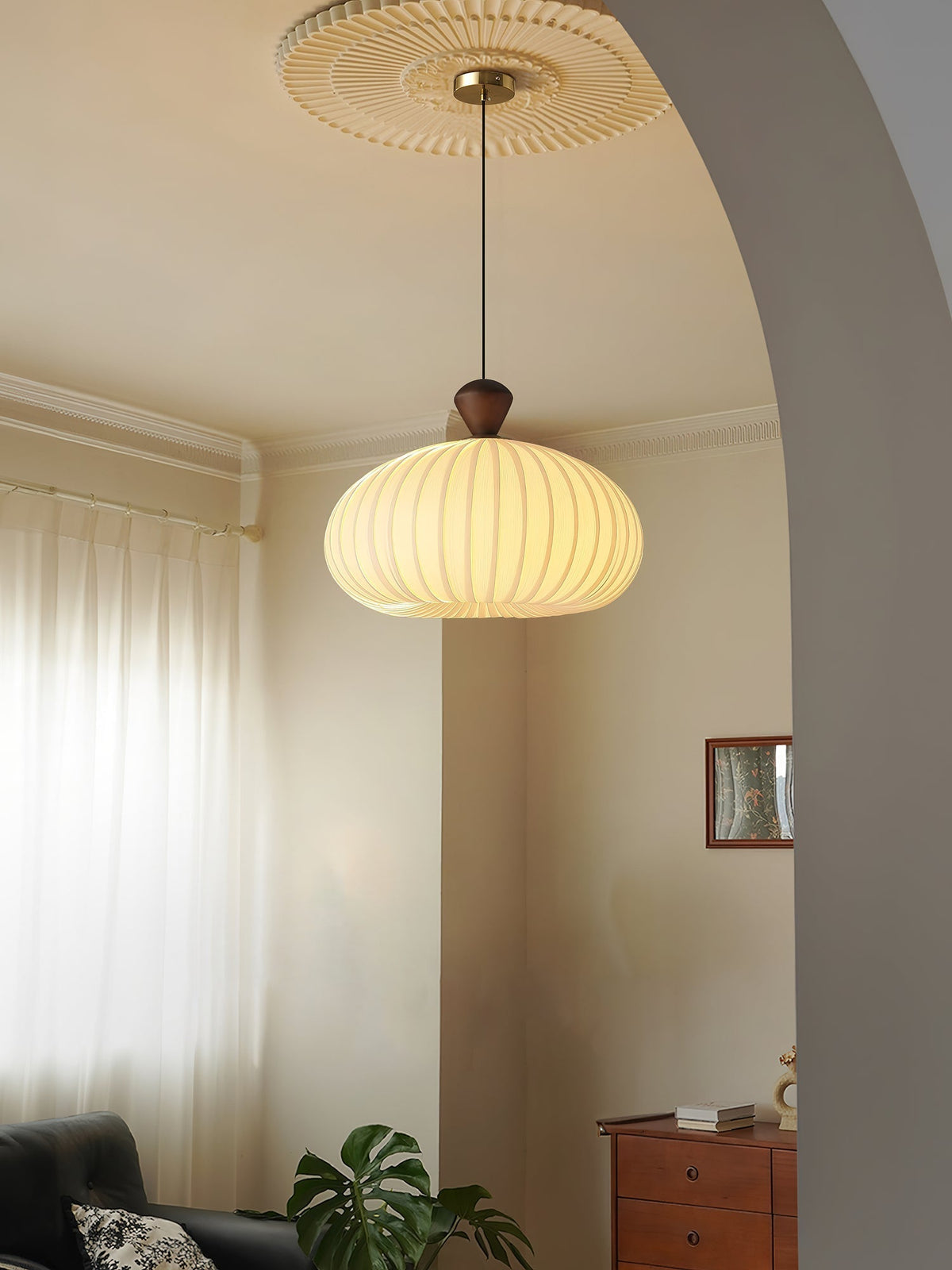 Evaryn lampada a sospensione Pleated