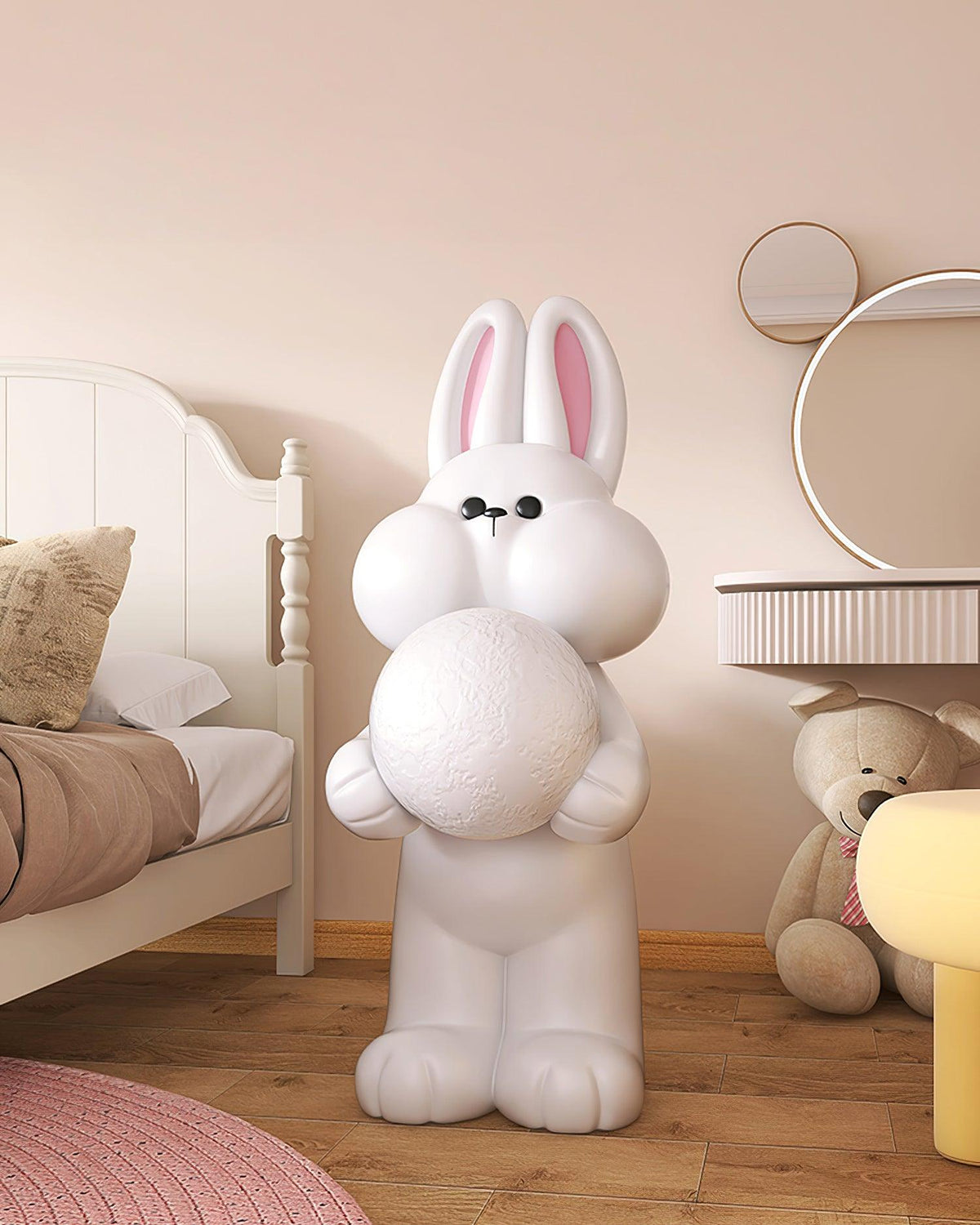 Peach Rabbit lampada da terra