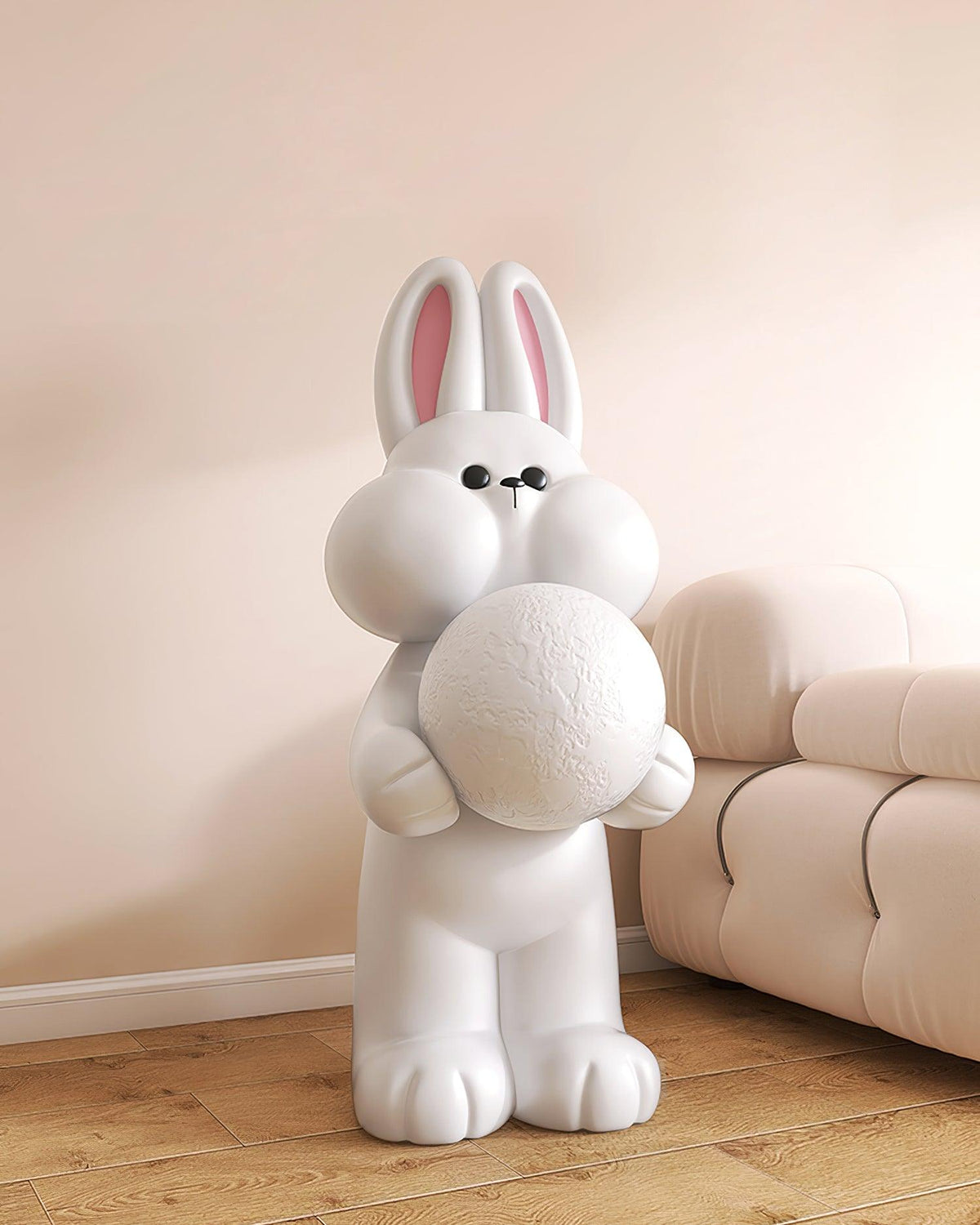 Peach Rabbit lampada da terra