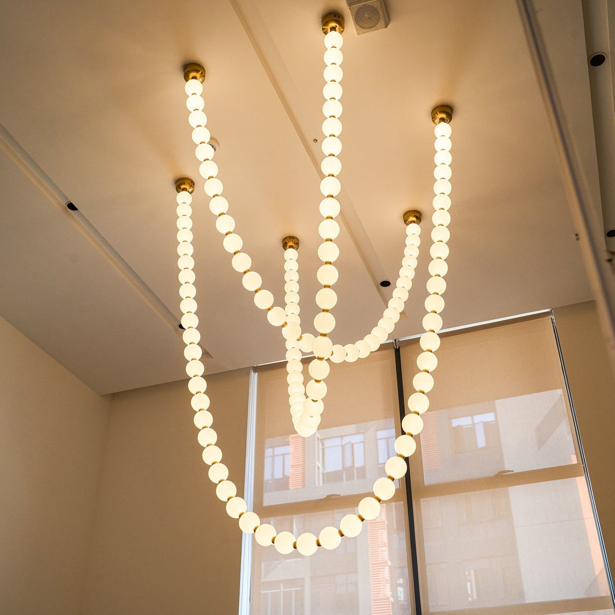 Kanell lampadario in ottone Sputnik