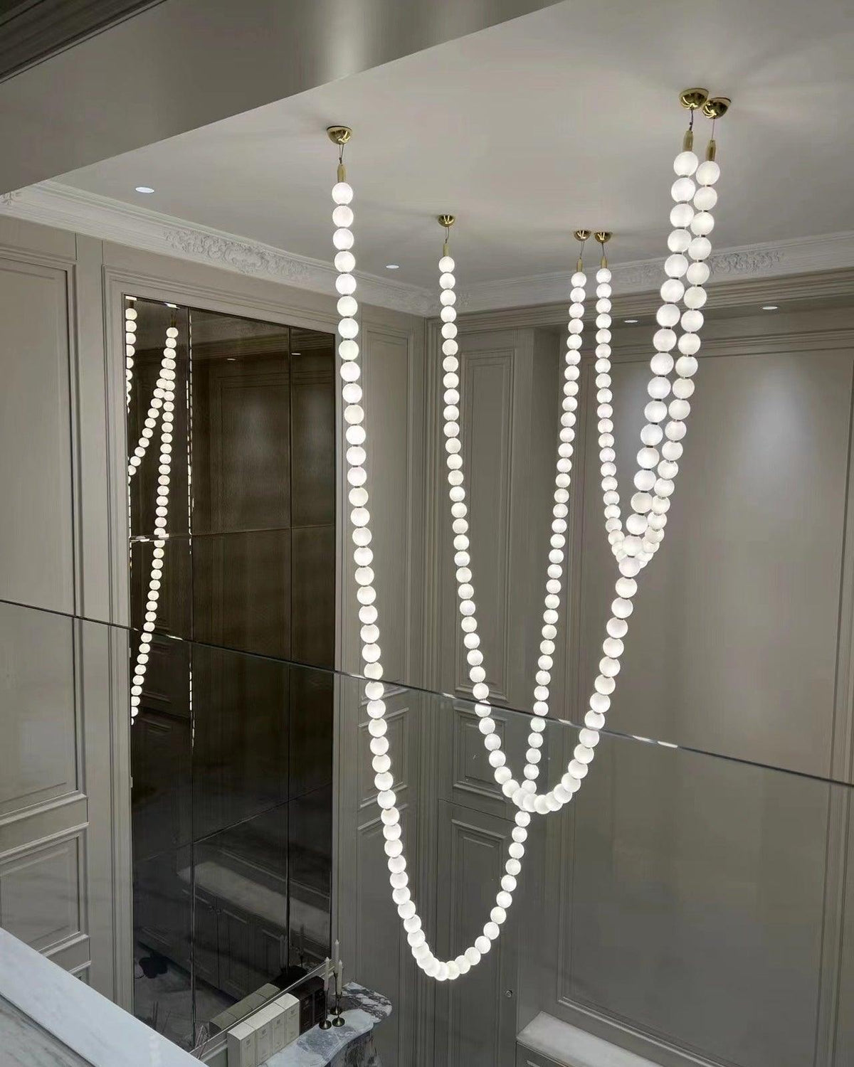 Kanell lampadario in ottone Sputnik