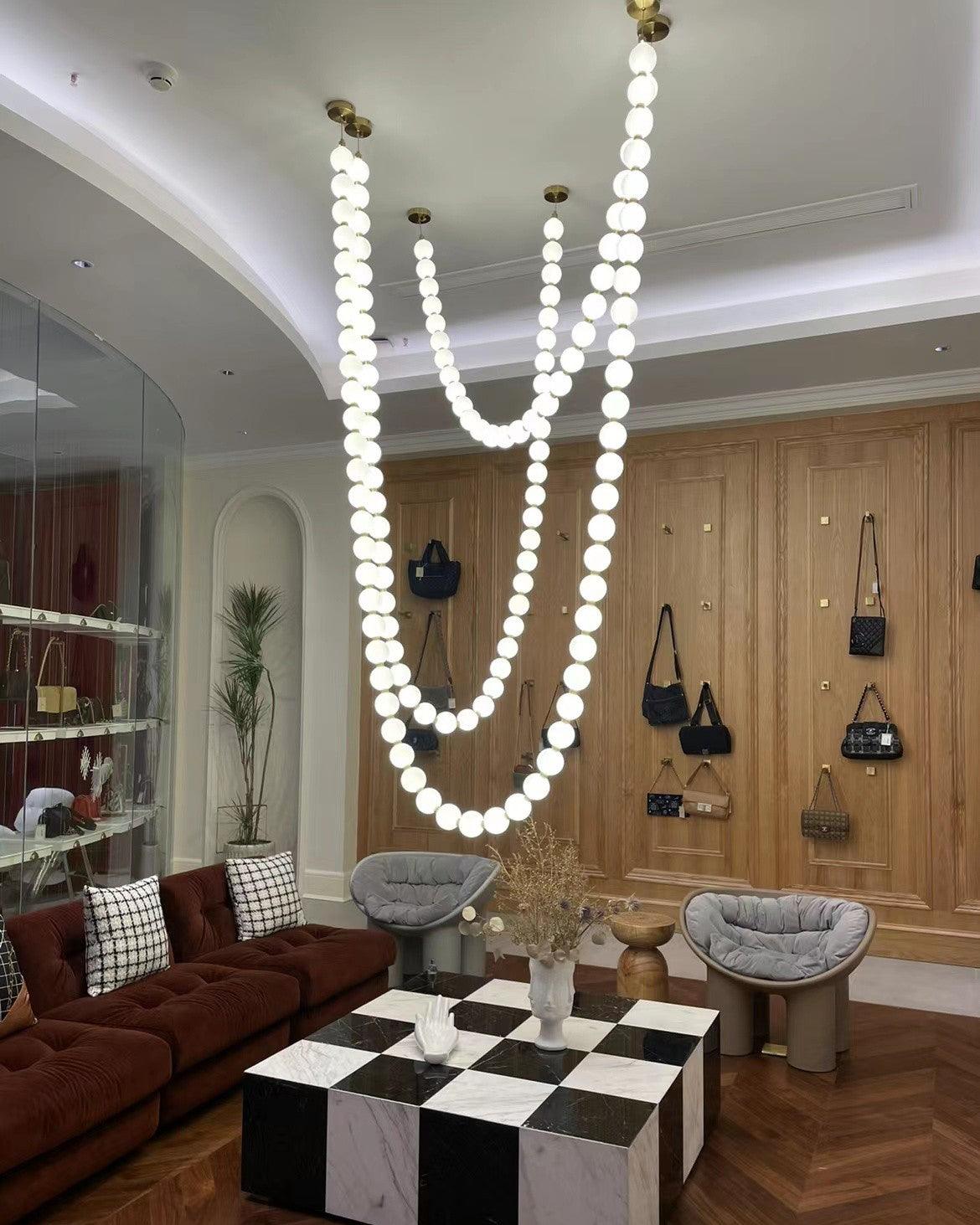 Kanell lampadario in ottone Sputnik
