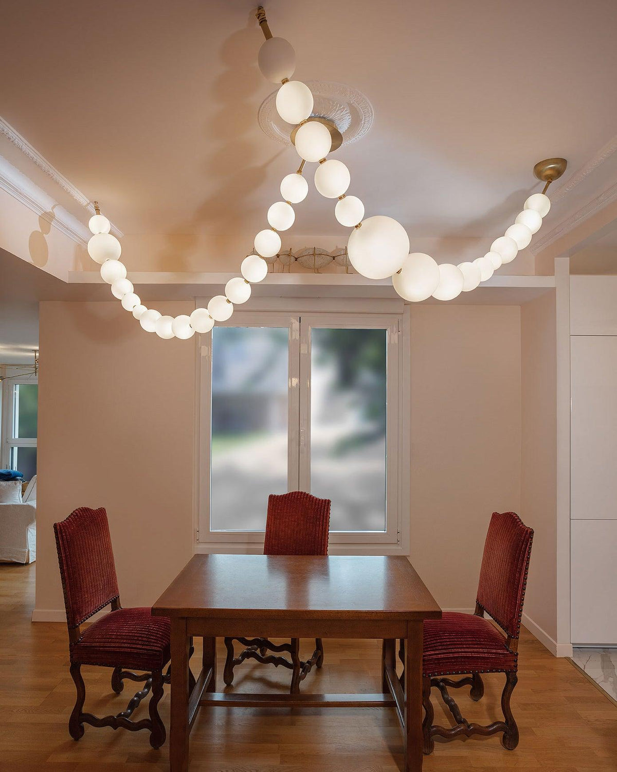 Kanell lampadario in ottone Sputnik