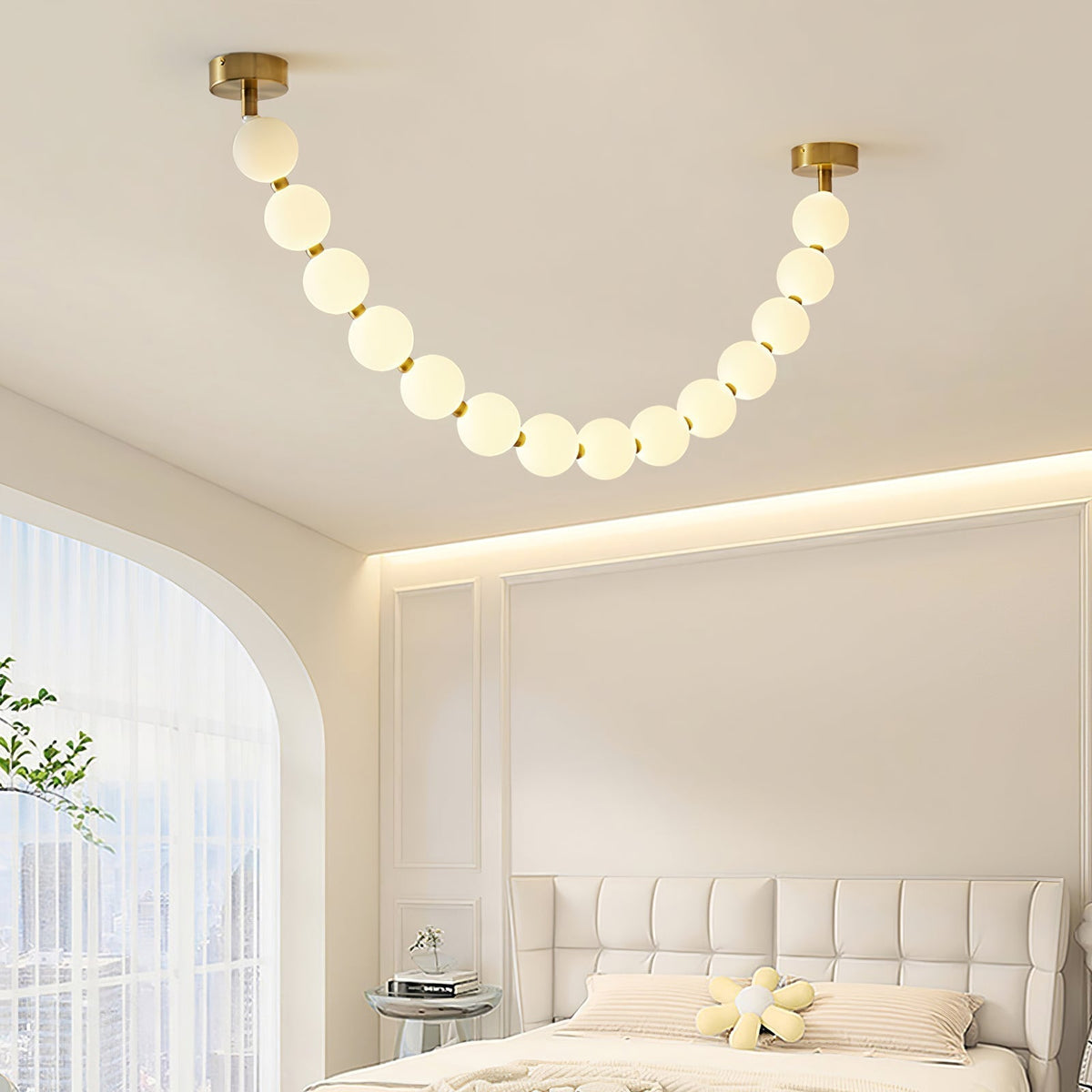 Kanell lampadario in ottone Sputnik